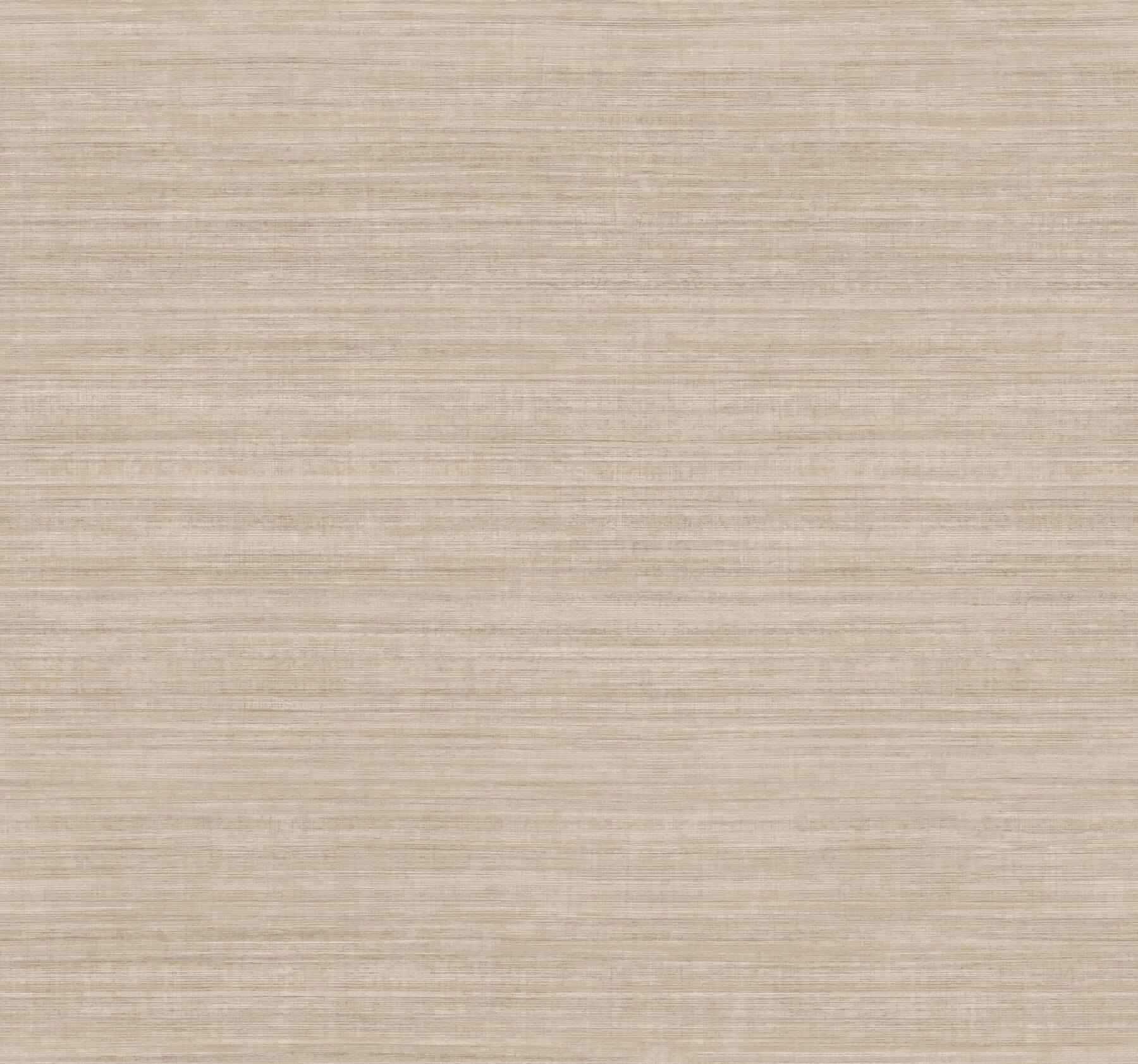 Silk Essence Khaki Faux Fabric Wallpaper - York Wallcoverings - UW1101N