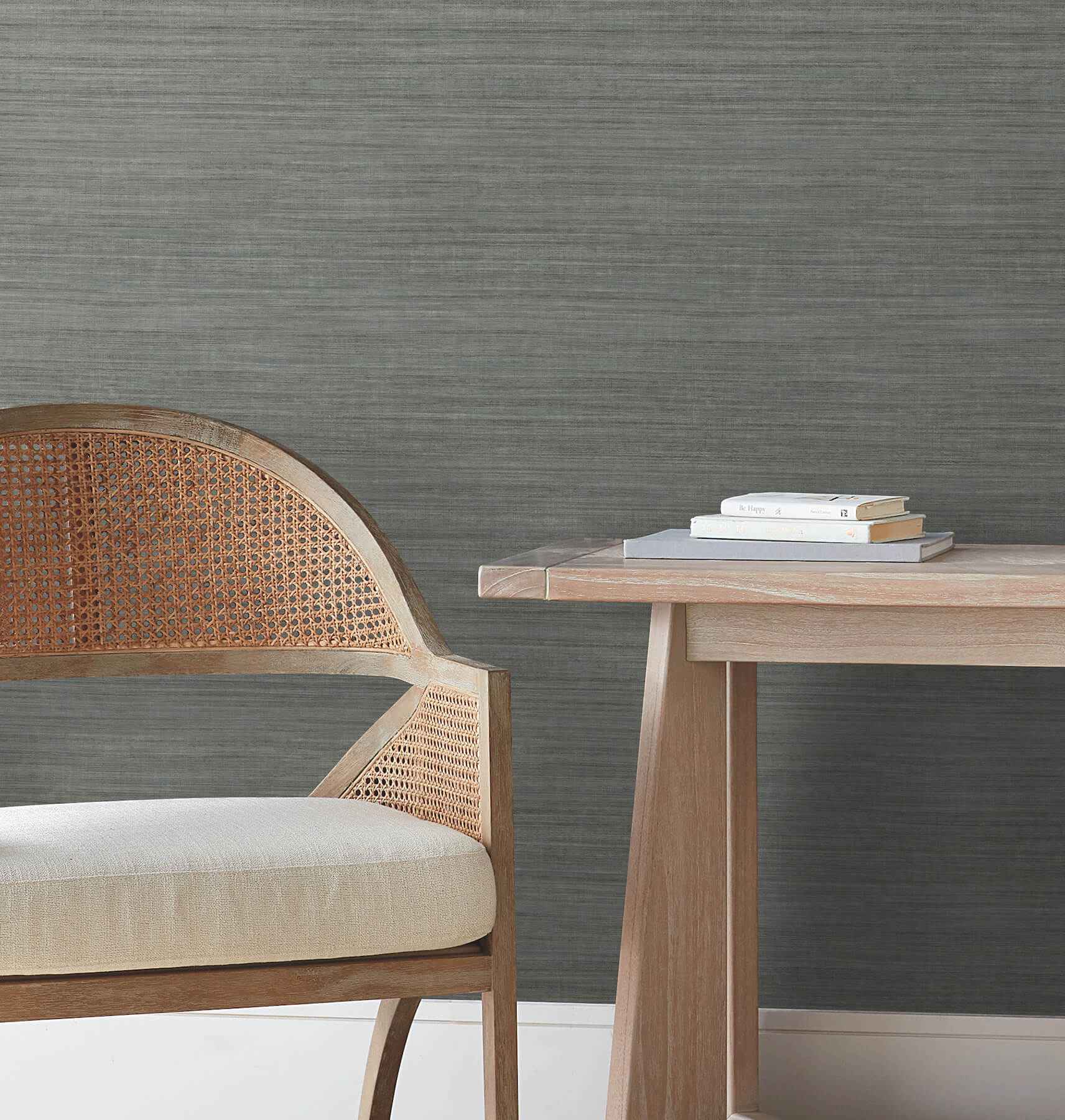 Silk Essence Turquoise Faux Fabric Wallpaper - York Wallcoverings - UW1103N - York Wallcoverings Wallpaper