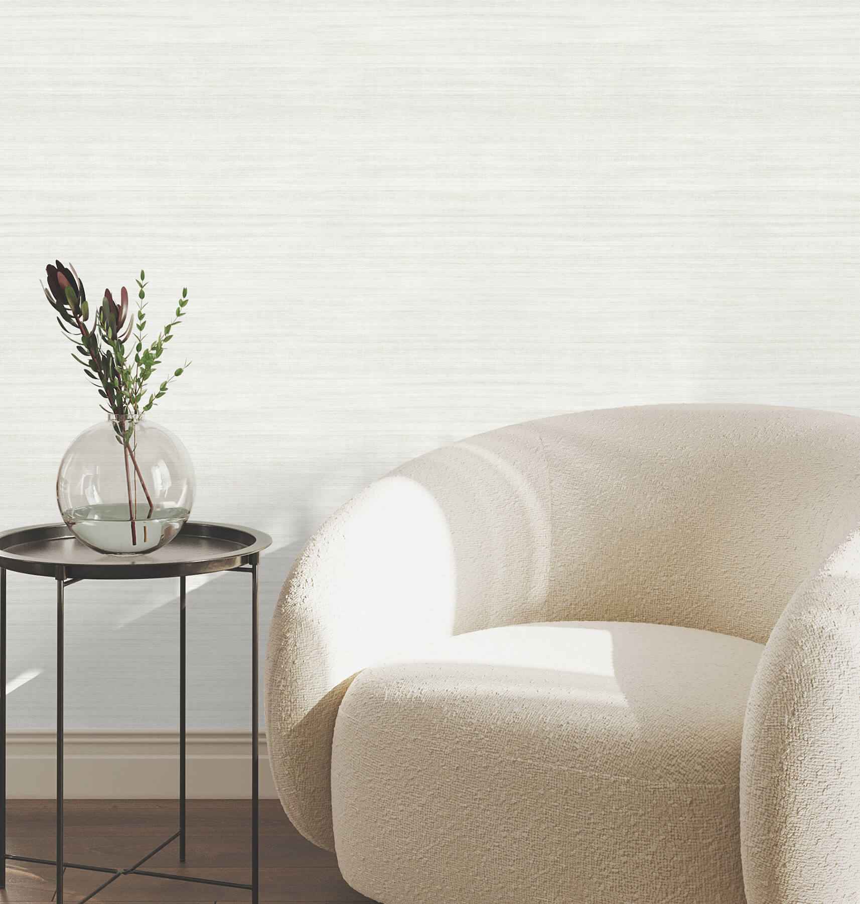 Silk Essence Dove Faux Fabric Wallpaper - York Wallcoverings - UW1104N - York Wallcoverings Wallpaper
