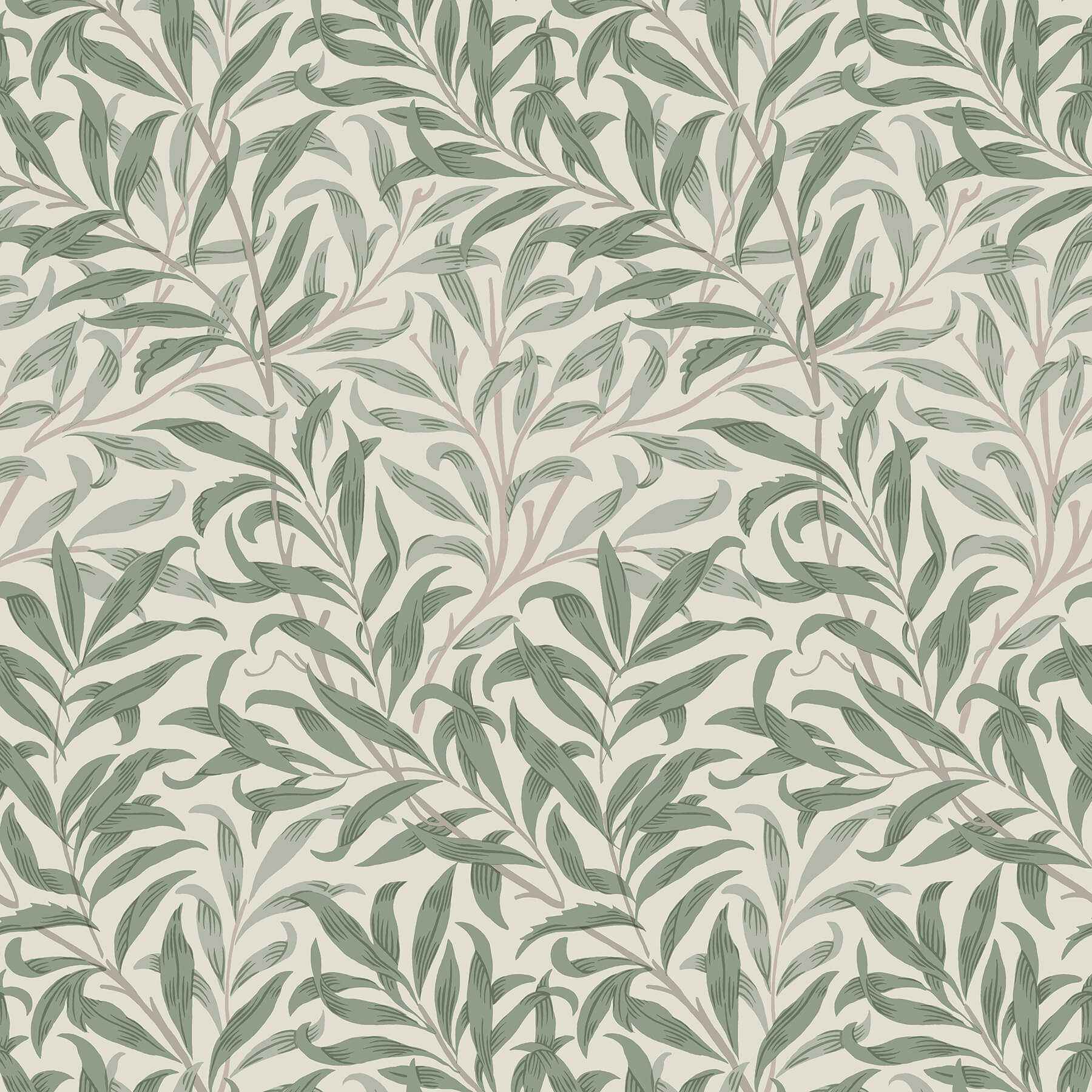 Willow Boughs Bayleaf Peel and Stick Wallpaper - York Wallcoverings - MCS6619 - York Wallcoverings Wallpaper