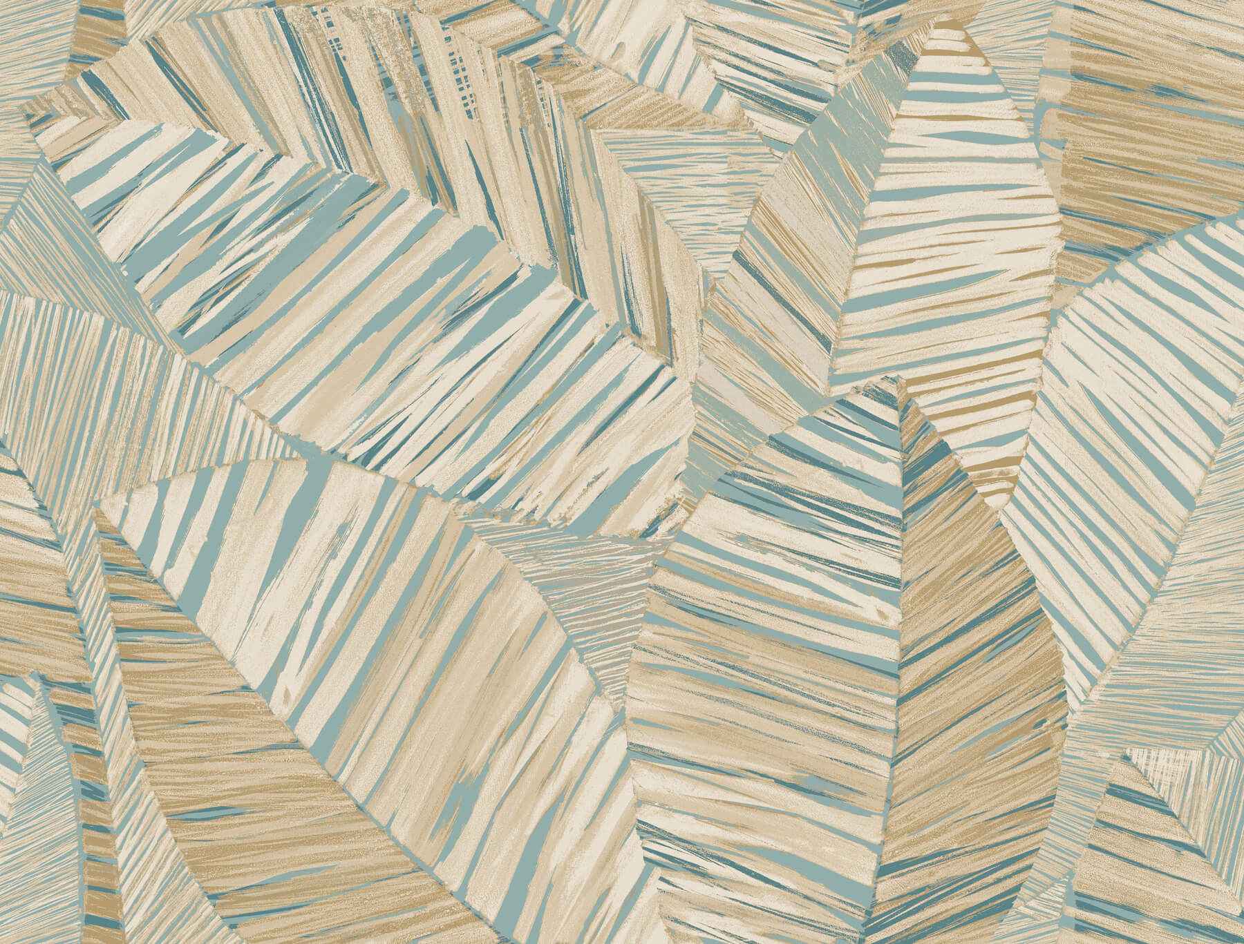 Crown Canopy Teal Palm Peel Stick Wallpaper - York Wallcoverings - PSW1706RL - York Wallcoverings Wallpaper