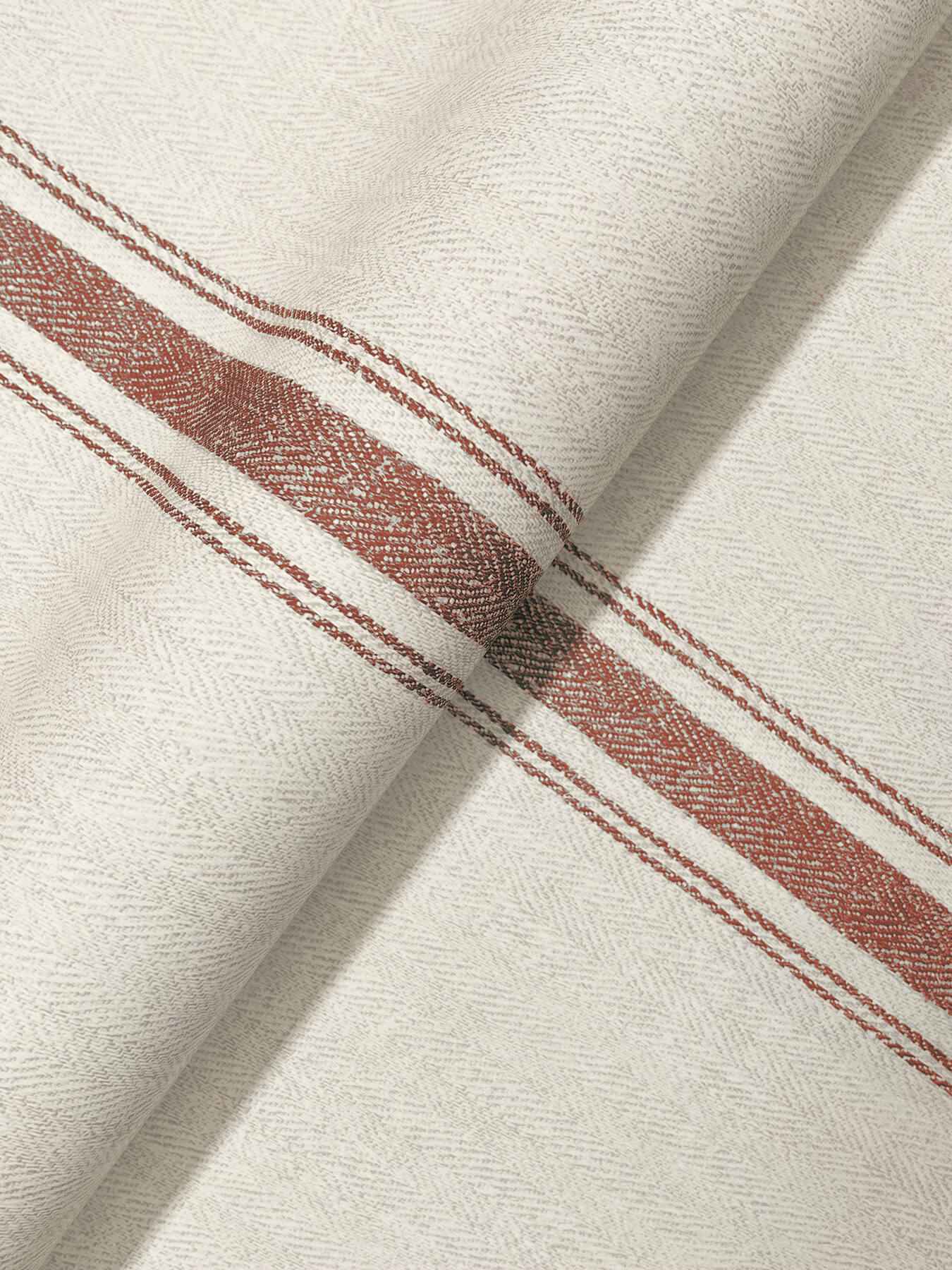 Linette Red Fabric Stripe Wallpaper - York Wallcoverings - 4192-12464 - York Wallcoverings Wallpaper