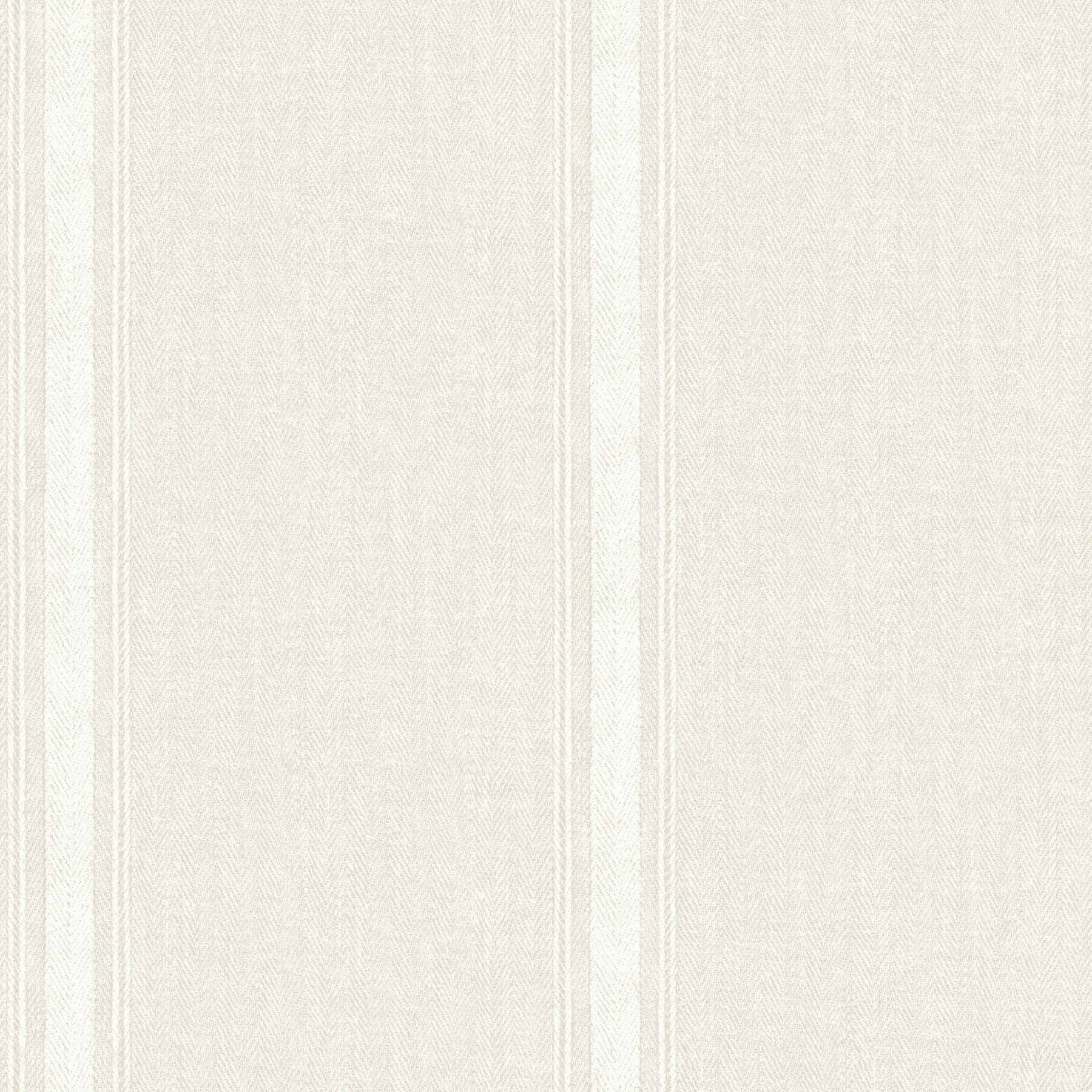 Linette Cream Fabric Stripe Wallpaper - York Wallcoverings - 4192-12465 - York Wallcoverings Wallpaper