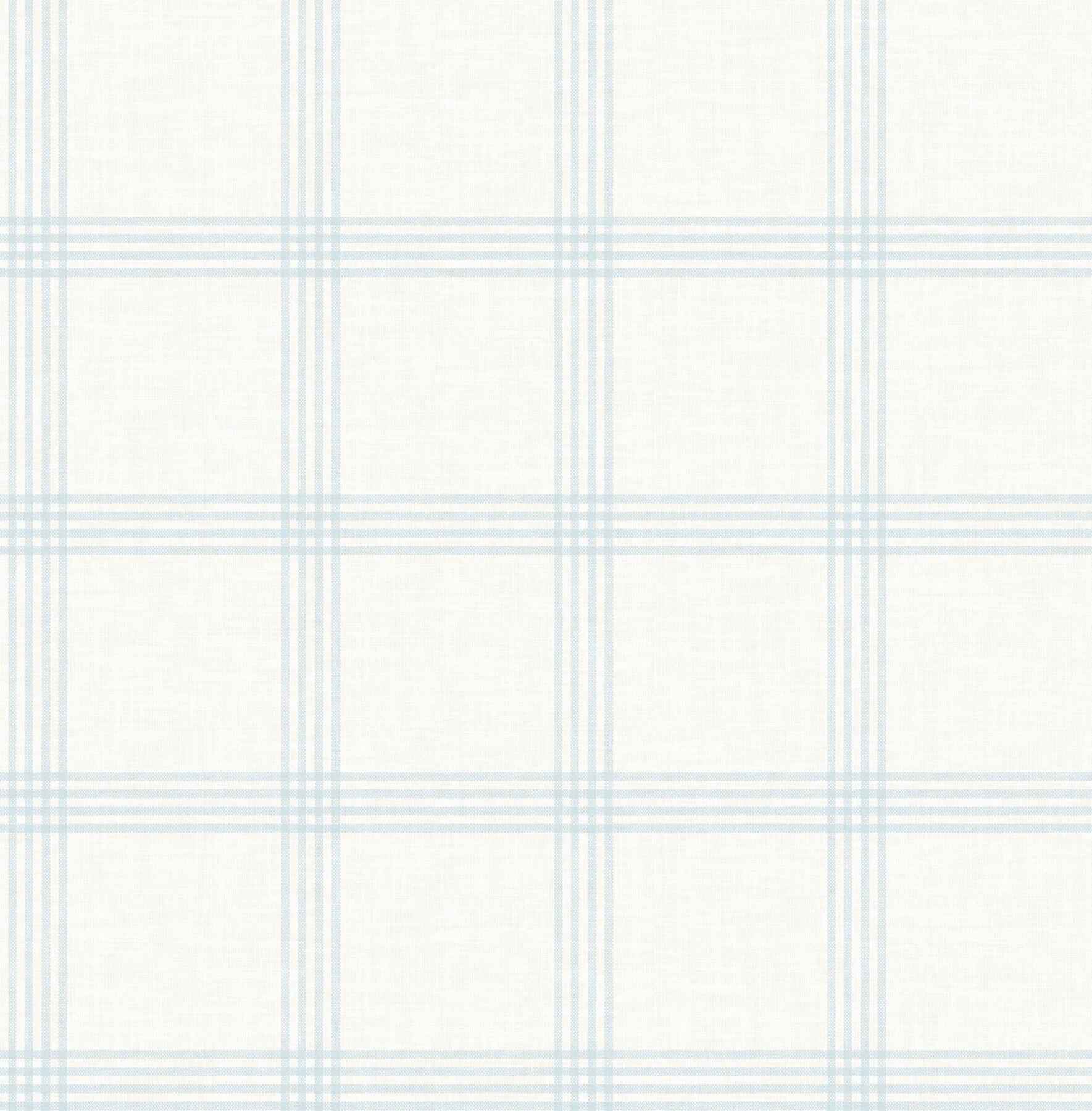 Twain Light Blue Plaid Wallpaper - York Wallcoverings - 4192-24475 - York Wallcoverings Wallpaper