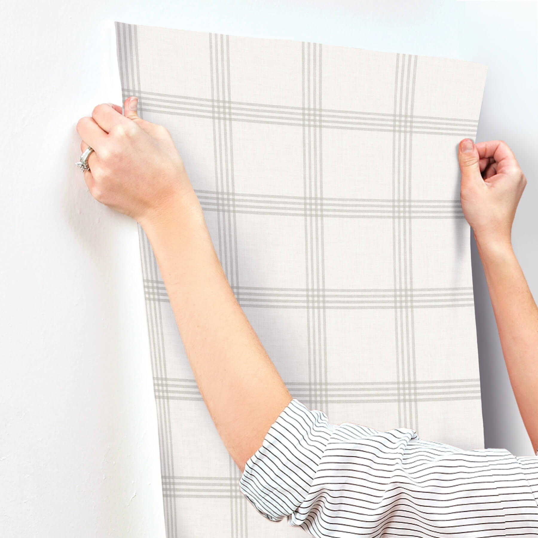 twain-dove-plaid-wallpaper-york-wallcoverings-4192-24478 - York Wallcoverings Wallpaper