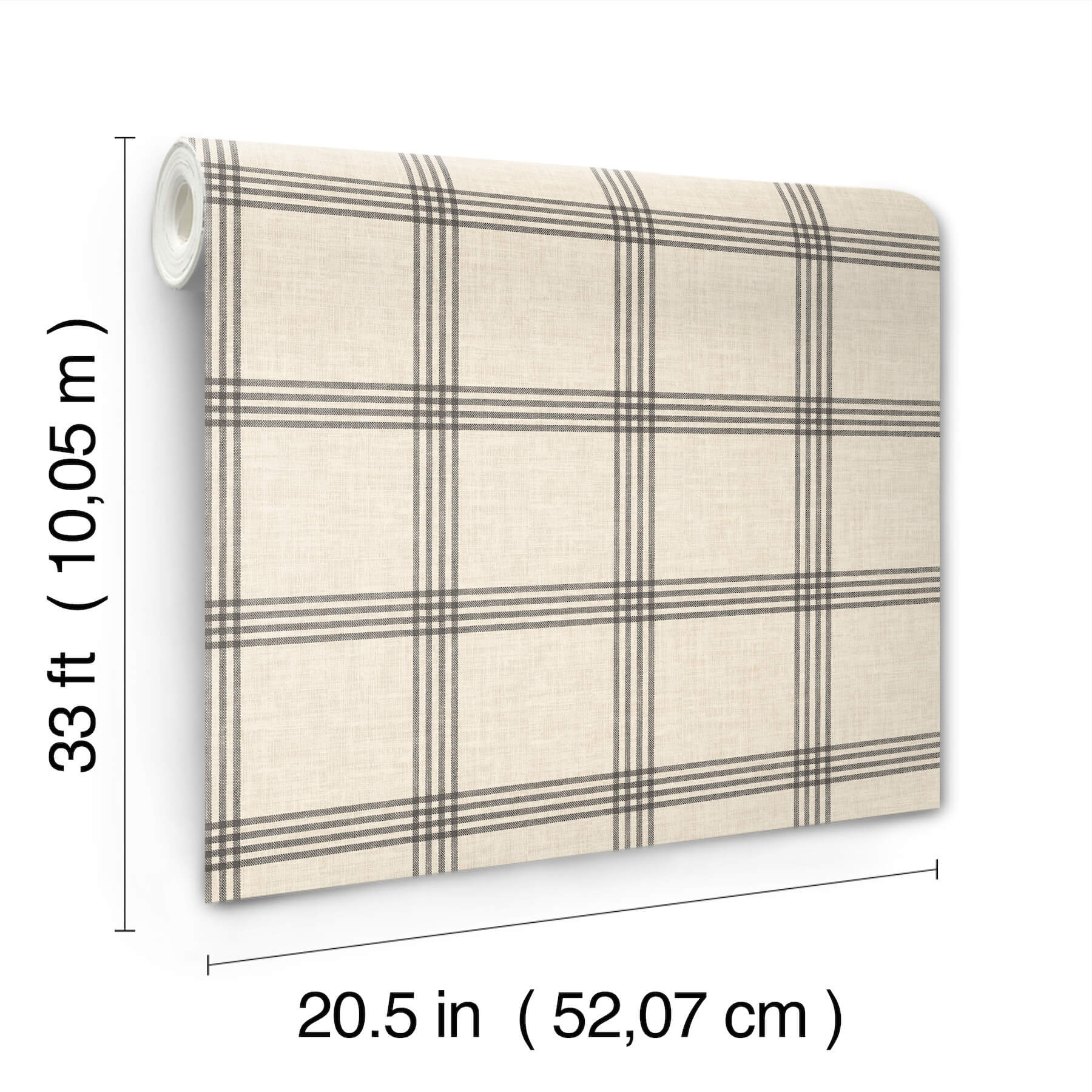 twain-black-plaid-wallpaper-york-wallcoverings-4192-24479 - York Wallcoverings Wallpaper