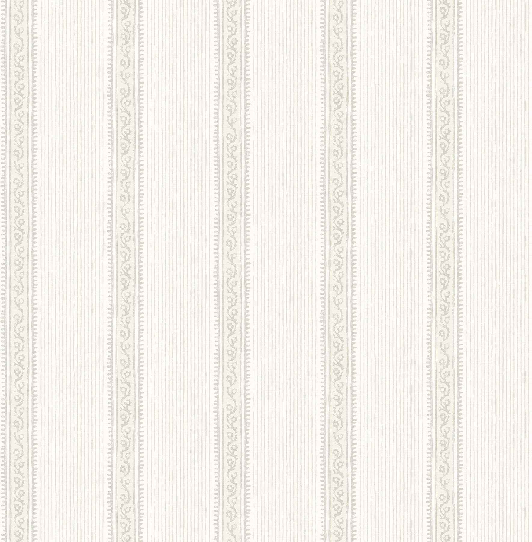 Mandevilla Beige Vine Stripe Wallpaper - York Wallcoverings - 4192-27691 - York Wallcoverings Wallpaper