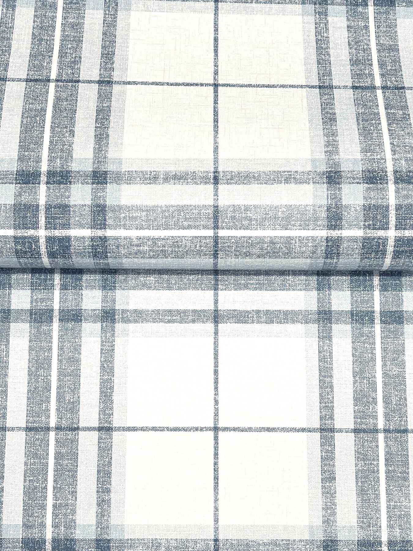 Cabin Check Blue Plaid Wallpaper - York Wallcoverings - 4192-27692 - York Wallcoverings Wallpaper