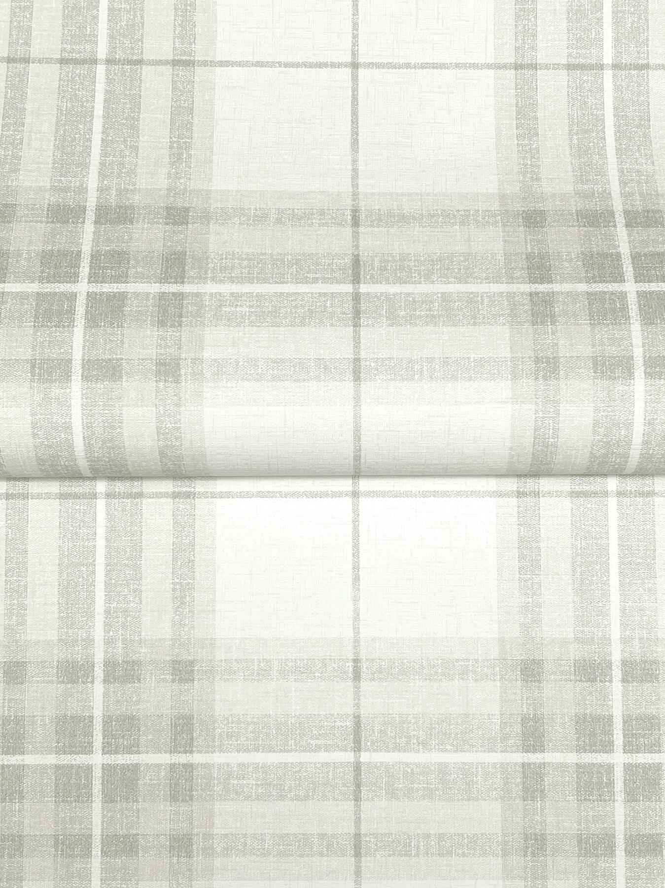 Cabin Check Grey Plaid Wallpaper - York Wallcoverings - 4192-27693 - York Wallcoverings Wallpaper