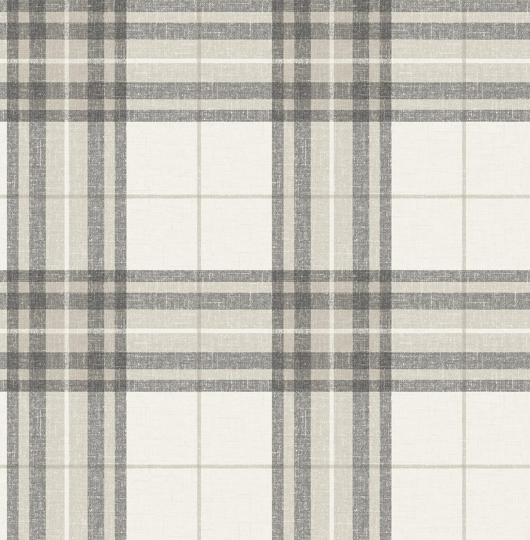 cabin-check-charcoal-plaid-wallpaper-york-wallcoverings-4192-27694 - York Wallpaper Wallpaper