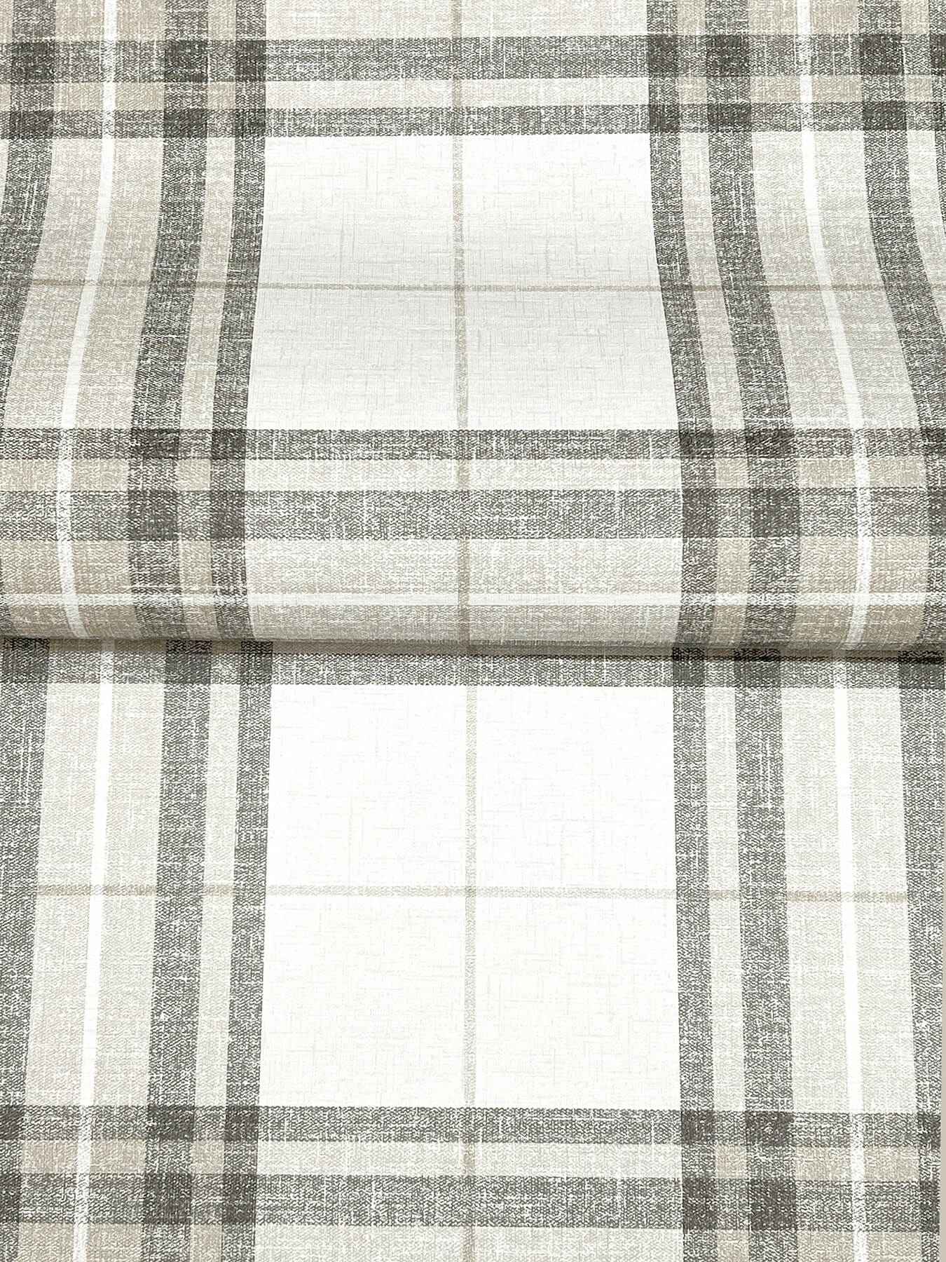 Cabin Check Charcoal Plaid Wallpaper - York Wallcoverings - 4192-27694 - York Wallcoverings Wallpaper