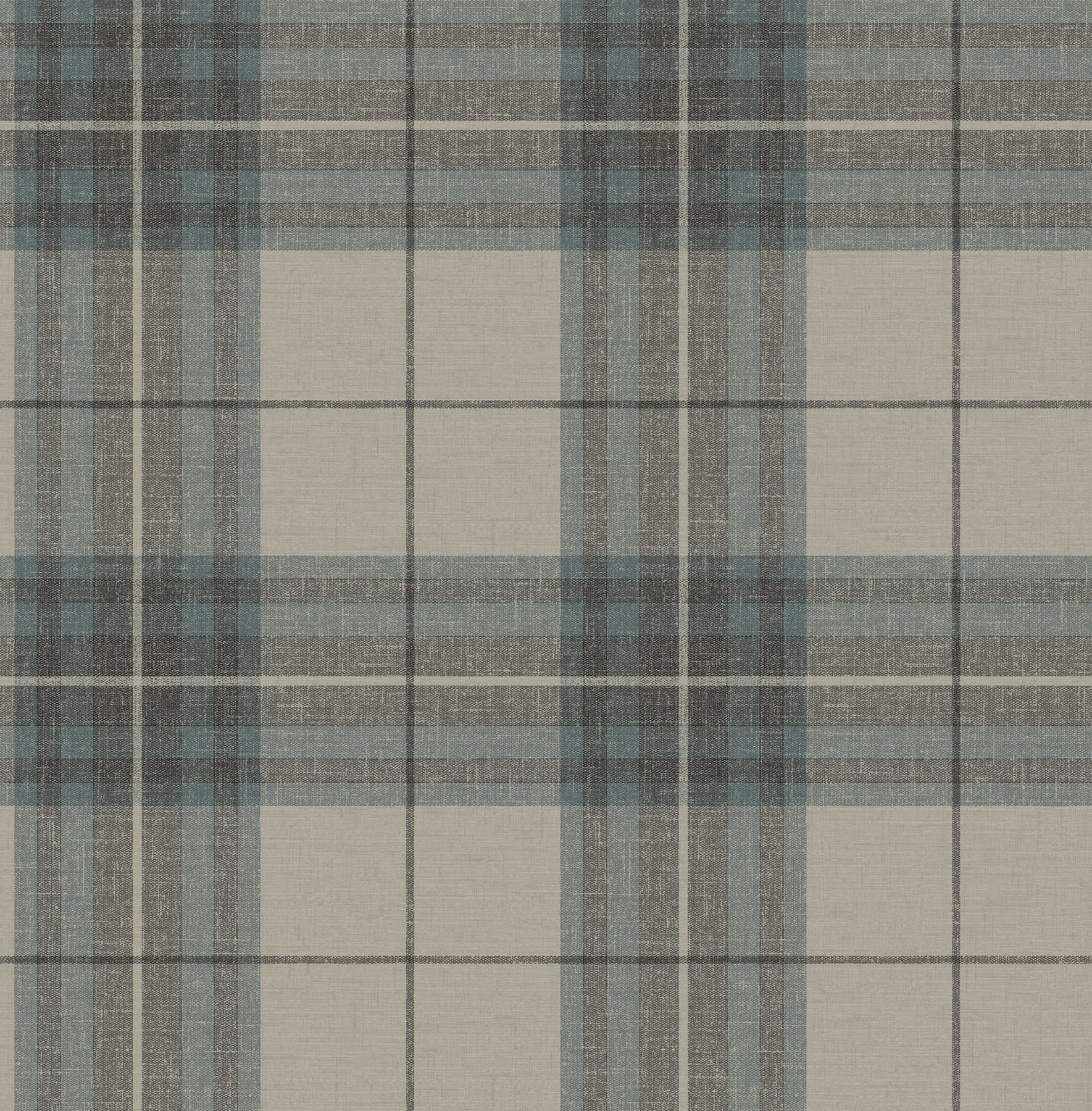 cabin-check-teal-plaid-wallpaper-york-wallcoverings-4192-27695 - York Wallpaper Wallpaper
