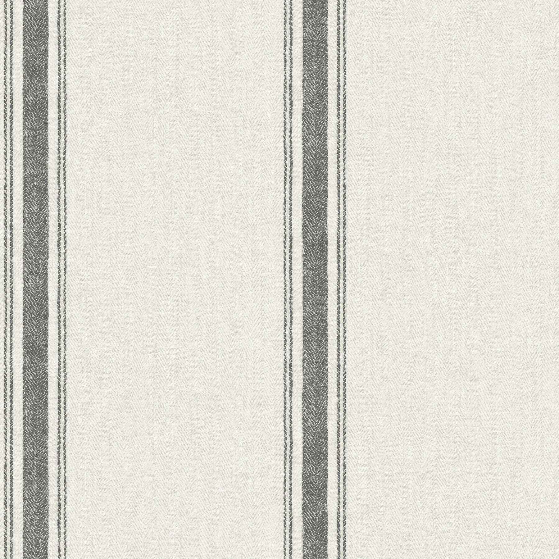 Linette Black Fabric Stripe Wallpaper - York Wallcoverings - 4192-70066