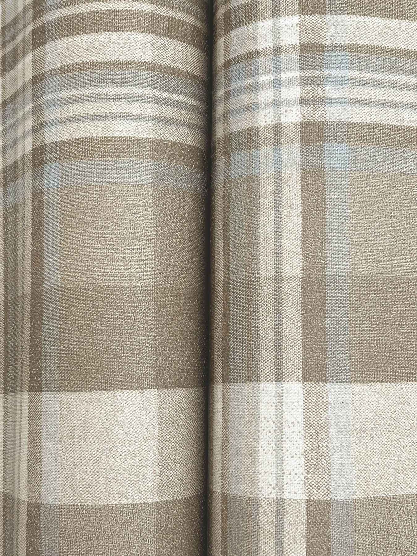 Dutton Plaid Light Brown Flannel Wallpaper - York Wallcoverings - 4192-72633 - York Wallcoverings Wallpaper