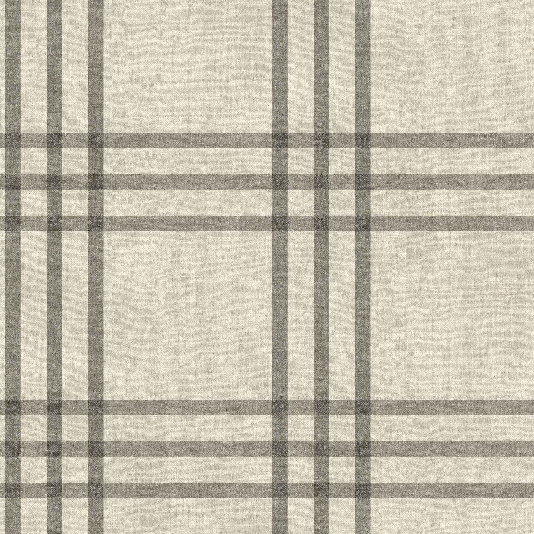 Fletcher Black Plaid Wallpaper - York Wallcoverings - 4192-83403 - York Wallcoverings Wallpaper