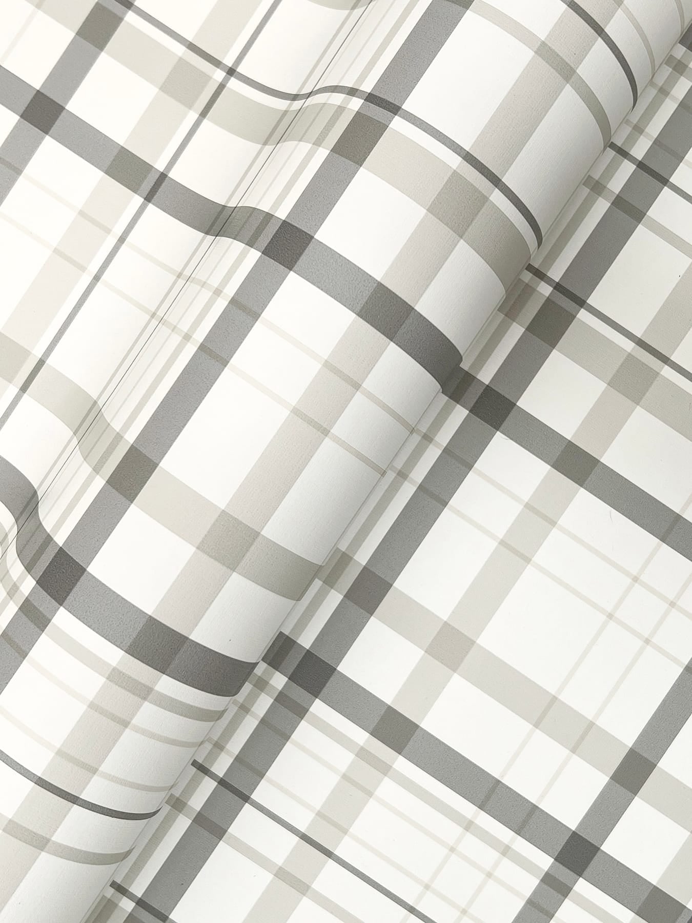burgess-charcoal-plaid-wallpaper-york-wallcoverings-4192-83409 - York Wallpaper Wallpaper