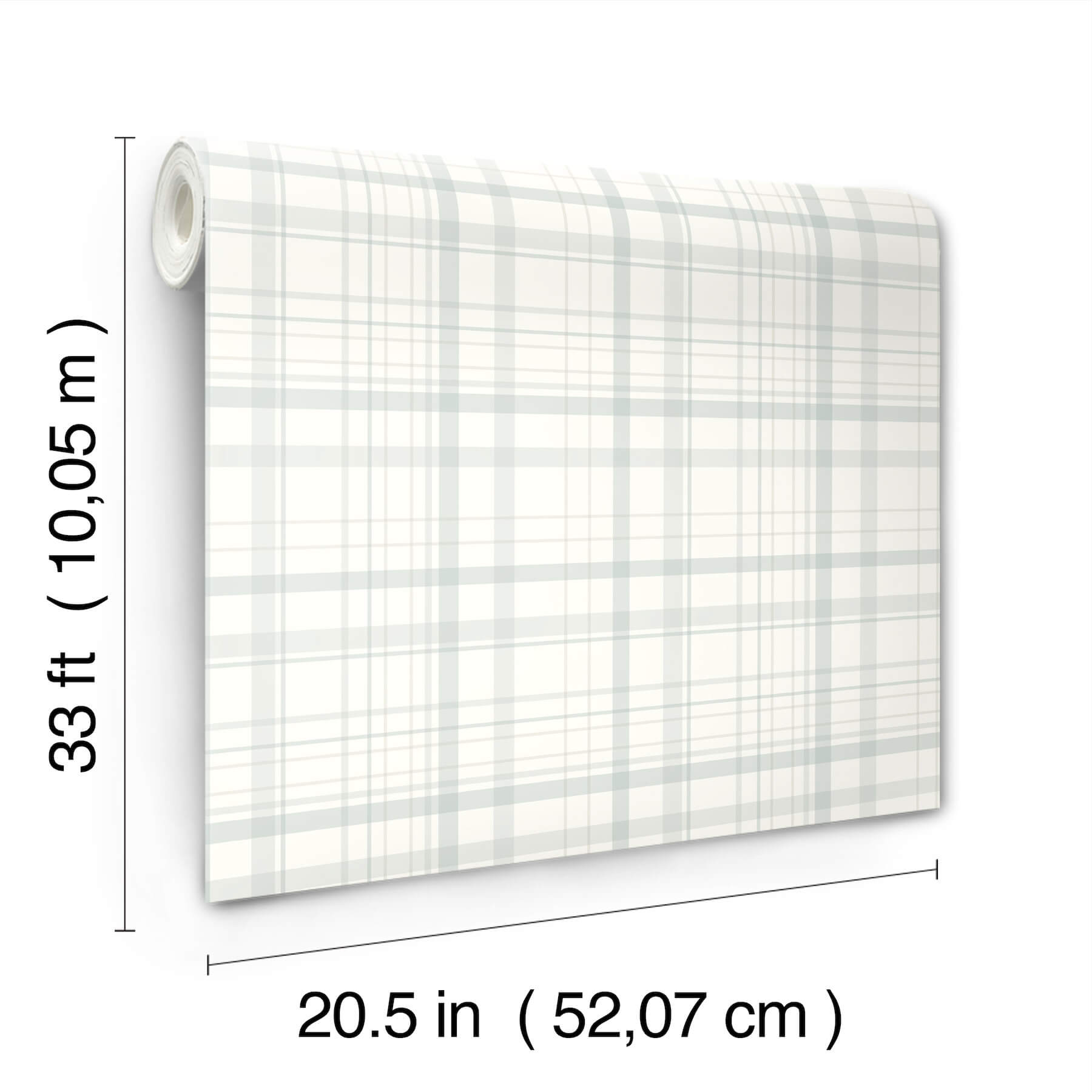 burgess-light-blue-plaid-wallpaper-york-wallcoverings-4192-83410 - York Wallcoverings Wallpaper