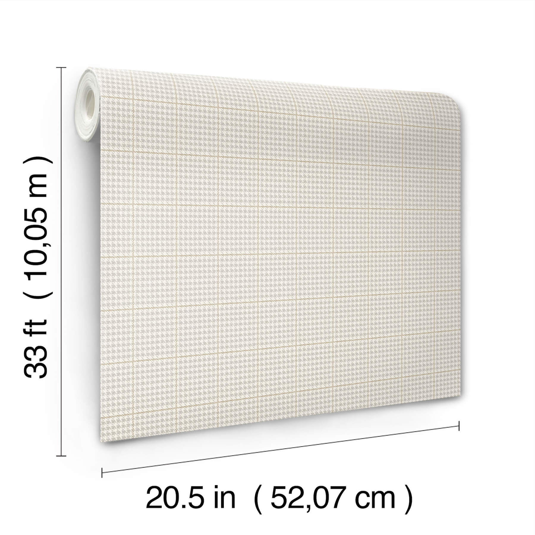 prescott-grey-glen-check-wallpaper-york-wallcoverings-4192-83413 - York Wallcoverings Wallpaper