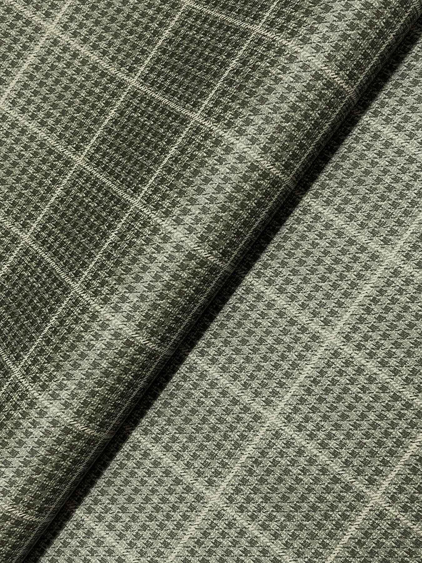 Prescott Dark Green Glen Check Wallpaper - York Wallcoverings - 4192-83415 - York Wallcoverings Wallpaper