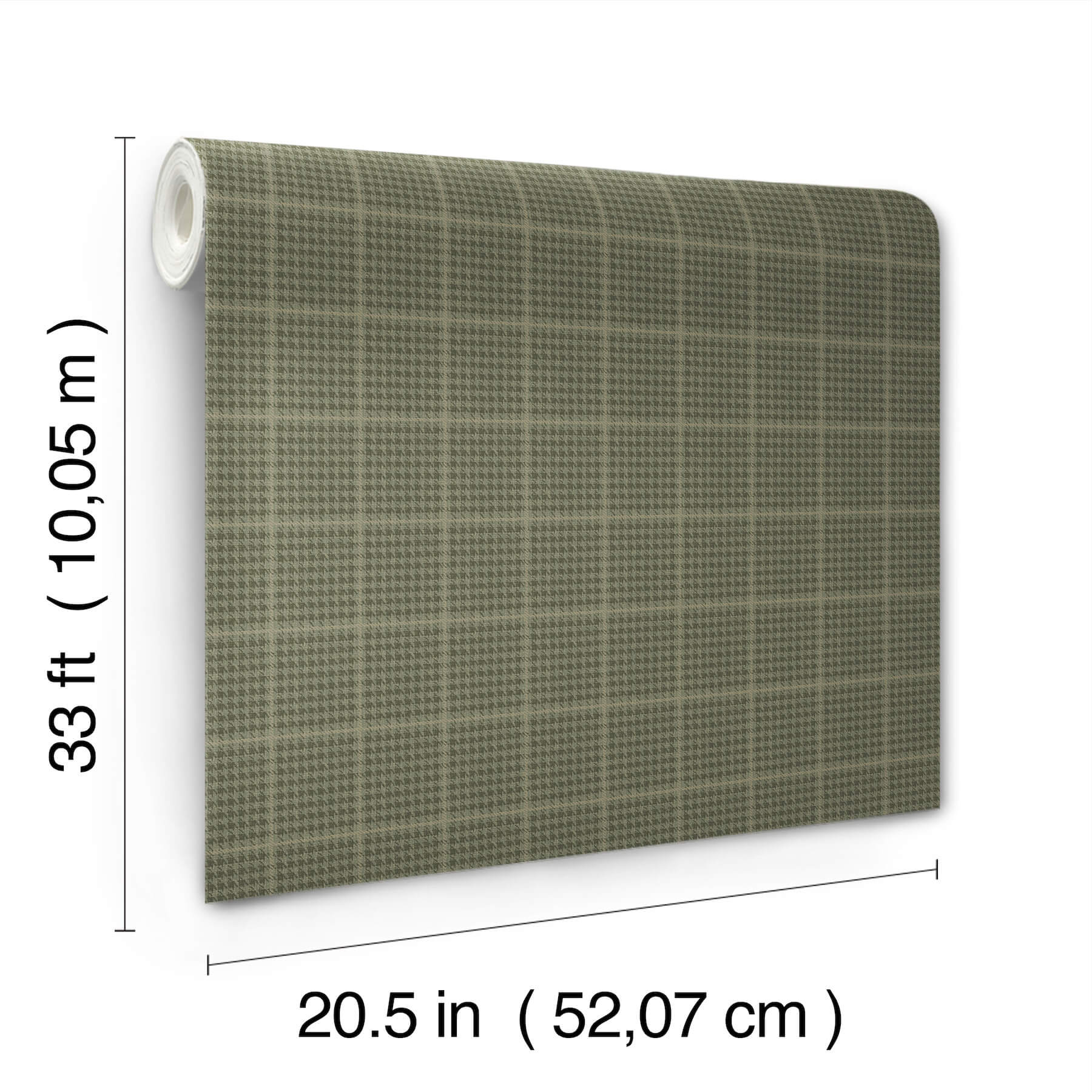 prescott-dark-green-glen-check-wallpaper-york-wallcoverings-4192-83415 - York Wallcoverings Wallpaper