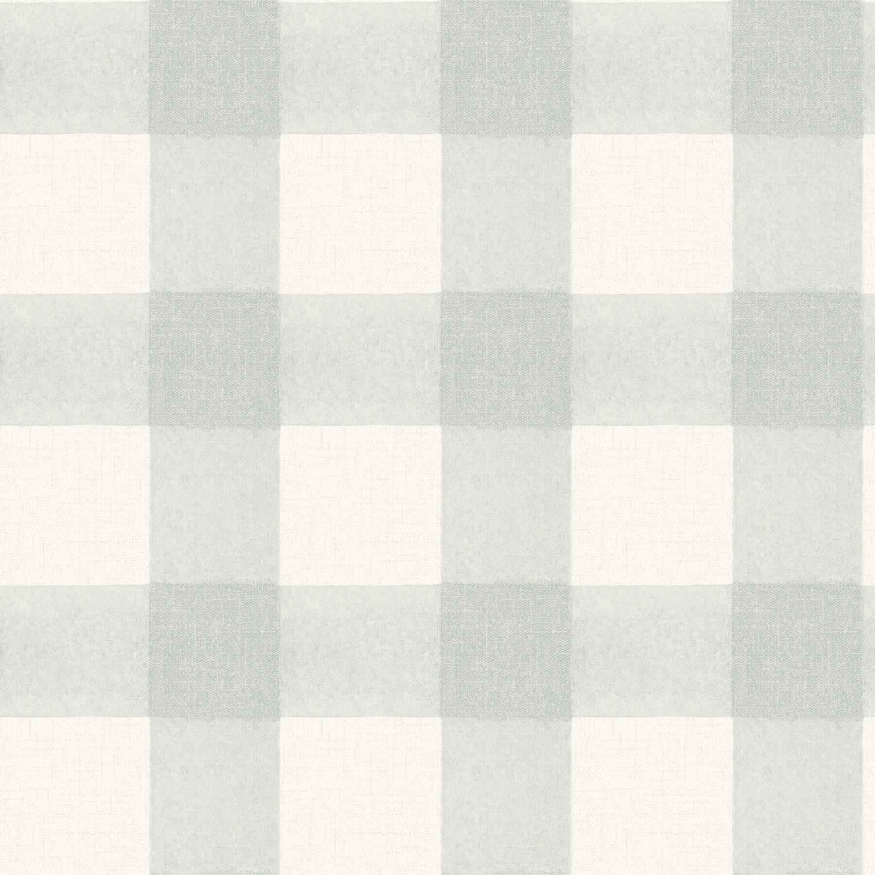 Thorpe Aqua Plaid Wallpaper - York Wallcoverings - 4192-83419