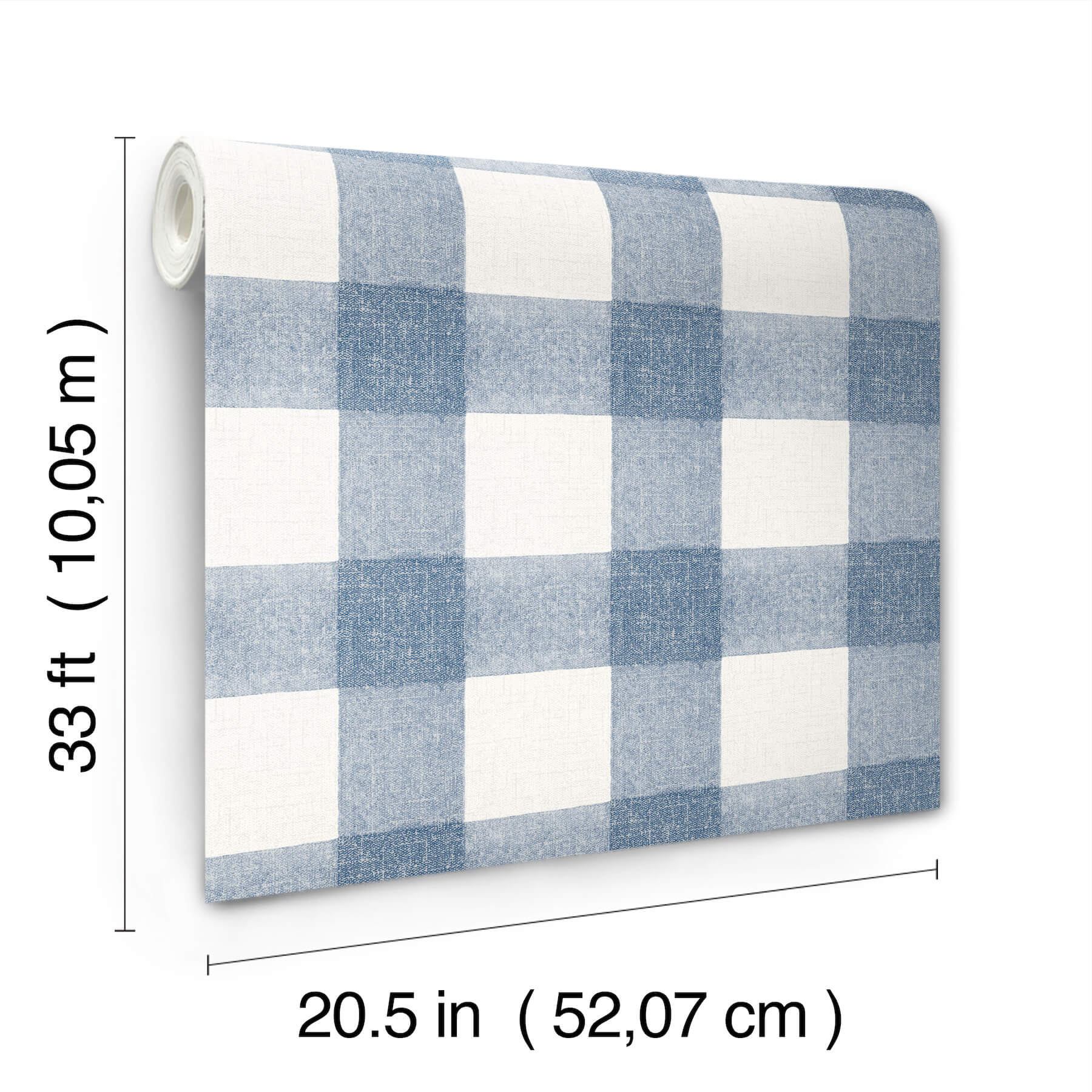 thorpe-blue-plaid-wallpaper-york-wallcoverings-4192-83420 - York Wallcoverings Wallpaper