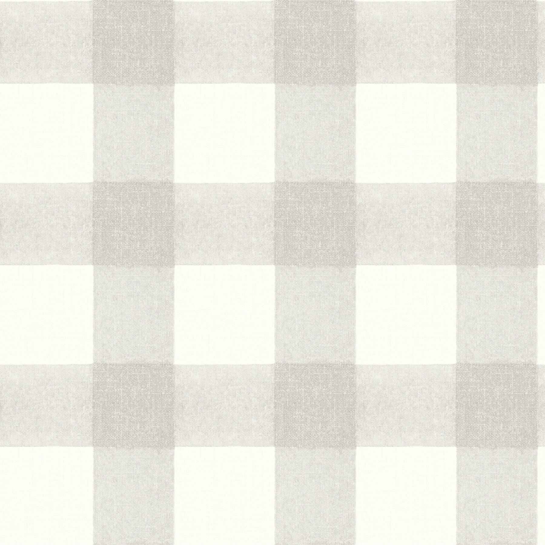 Thorpe Light Grey Plaid Wallpaper - York Wallcoverings - 4192-83422 - York Wallcoverings Wallpaper