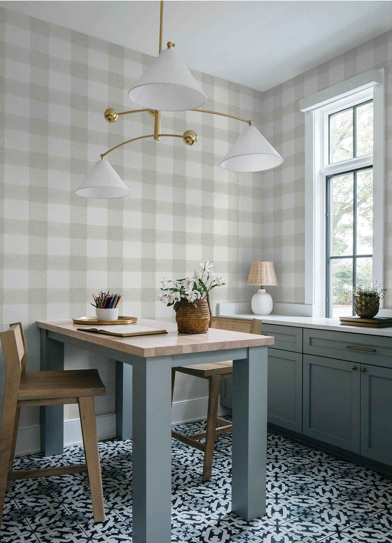 Thorpe Light Grey Plaid Wallpaper - York Wallcoverings - 4192-83422 - York Wallcoverings Wallpaper