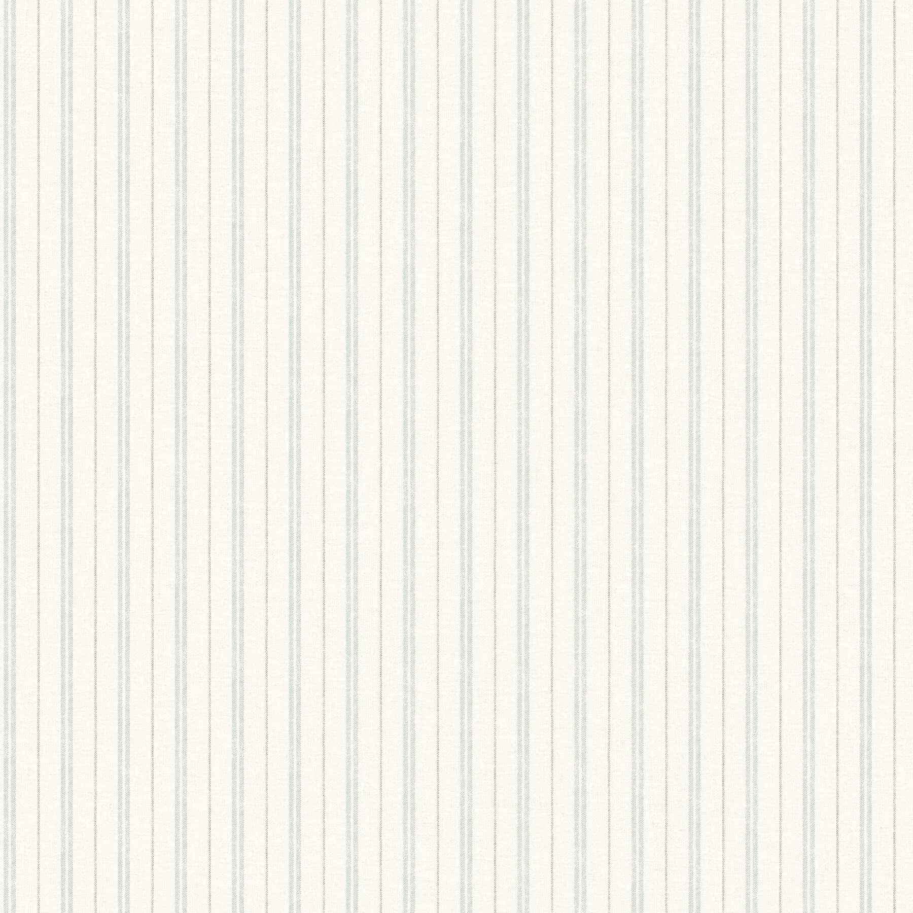 Harville Aqua Double Stripe Wallpaper - York Wallcoverings - 4192-83425