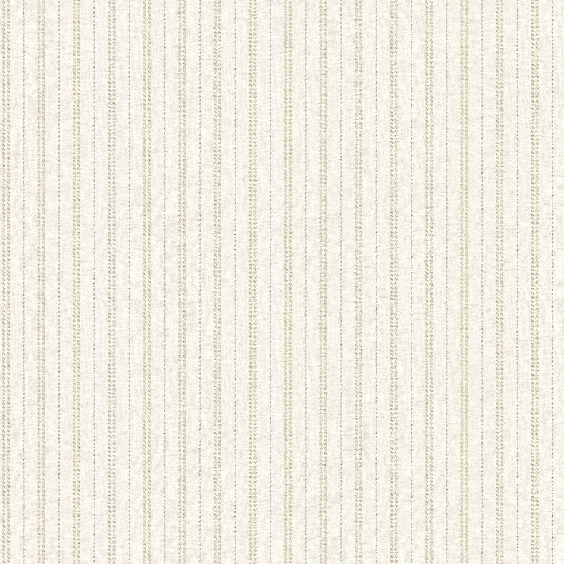 Harville Beige Double Stripe Wallpaper - York Wallcoverings - 4192-83427