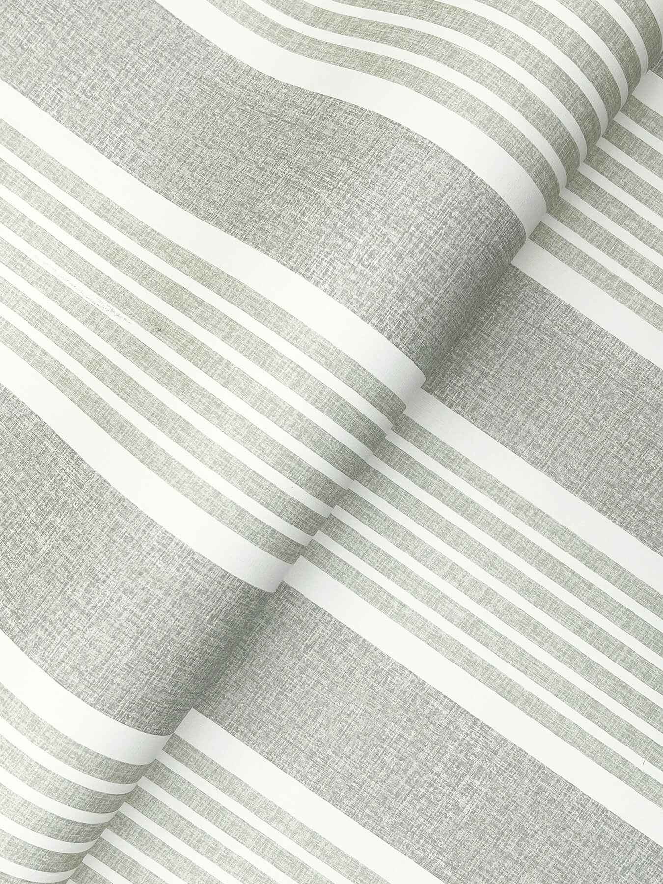 Bingley Green Embellished Stripe Wallpaper - York Wallcoverings - 4192-83432 - York Wallcoverings Wallpaper