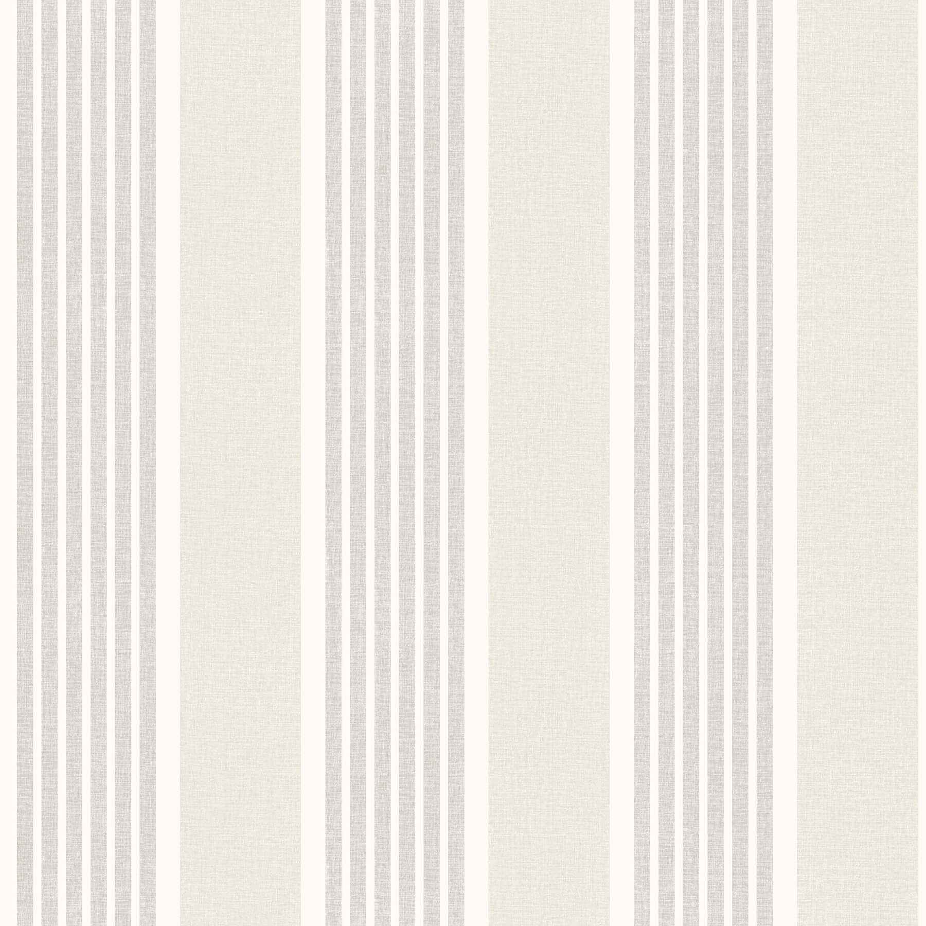 Bingley Light Grey Embellished Stripe Wallpaper - York Wallcoverings - 4192-83434 - York Wallcoverings Wallpaper