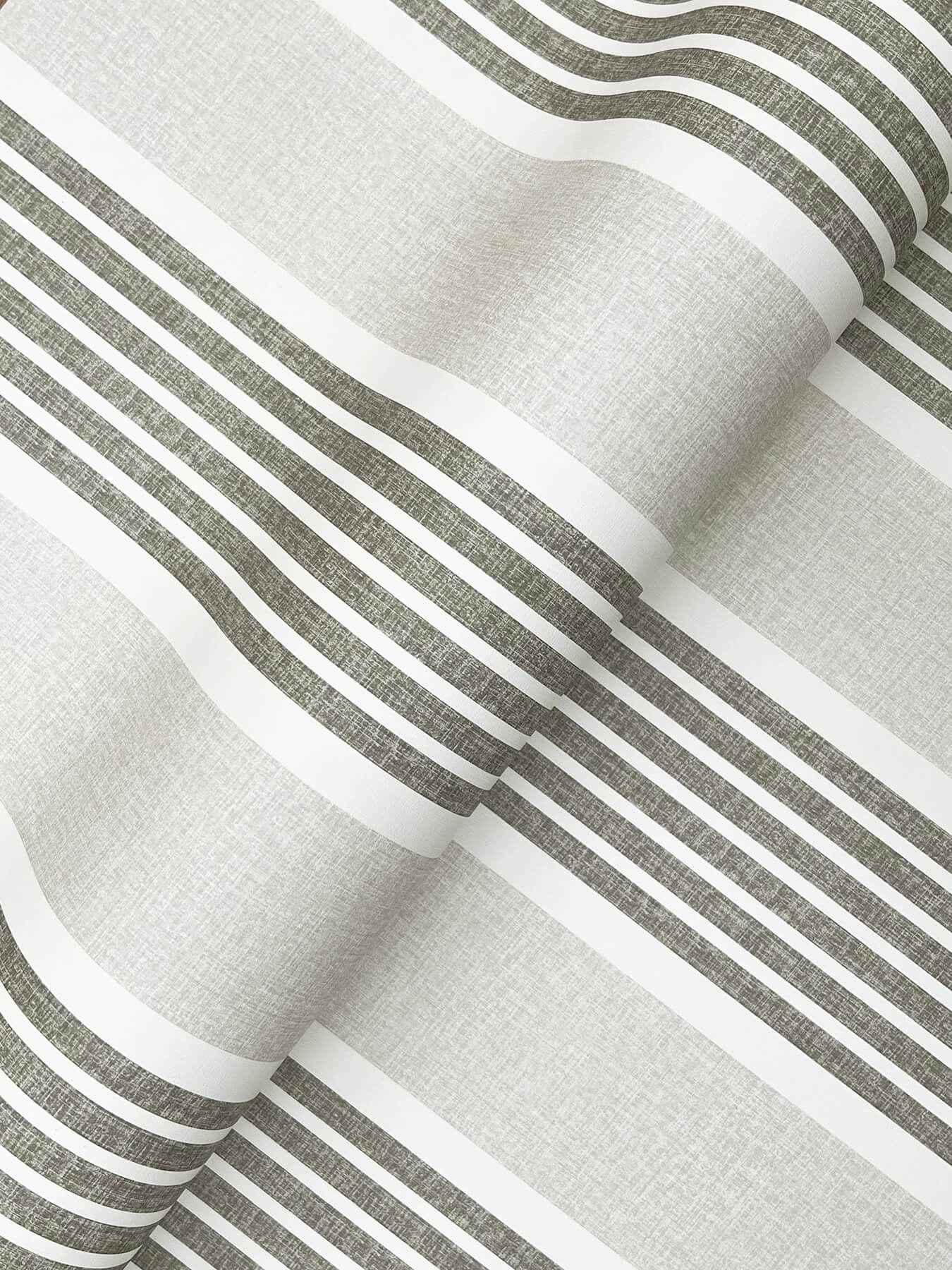 Bingley Charcoal Embellished Stripe Wallpaper - York Wallcoverings - 4192-83435 - York Wallcoverings Wallpaper