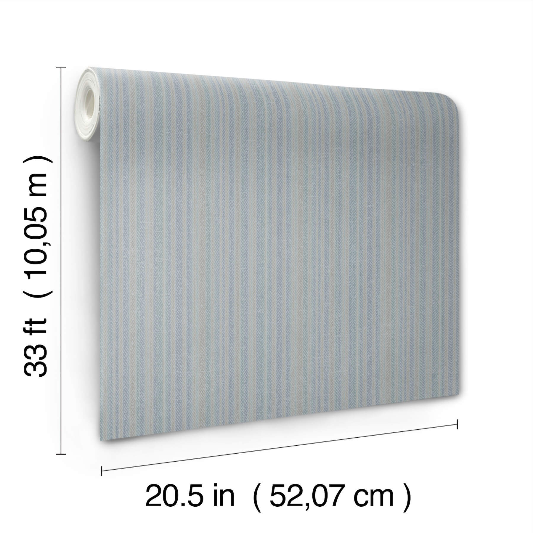 stokes-blue-chevron-stripe-wallpaper-york-wallcoverings-4192-83447 - York Wallcoverings Wallpaper