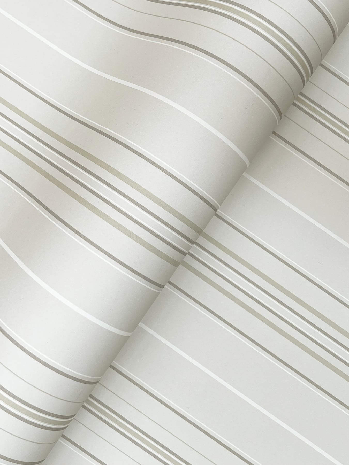 Lascelle Light Grey Modern Pinstripe Wallpaper - York Wallcoverings - 4192-83451 - York Wallcoverings Wallpaper
