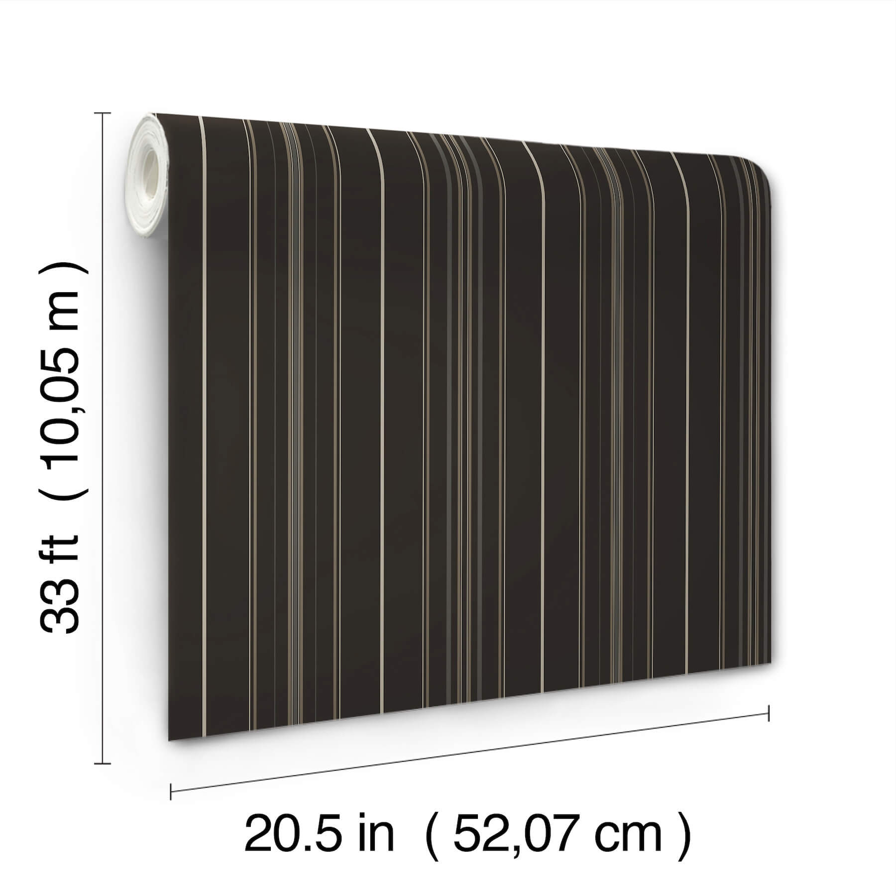 lascelle-black-modern-pinstripe-wallpaper-york-wallcoverings-4192-83453 - York Wallcoverings Wallpaper