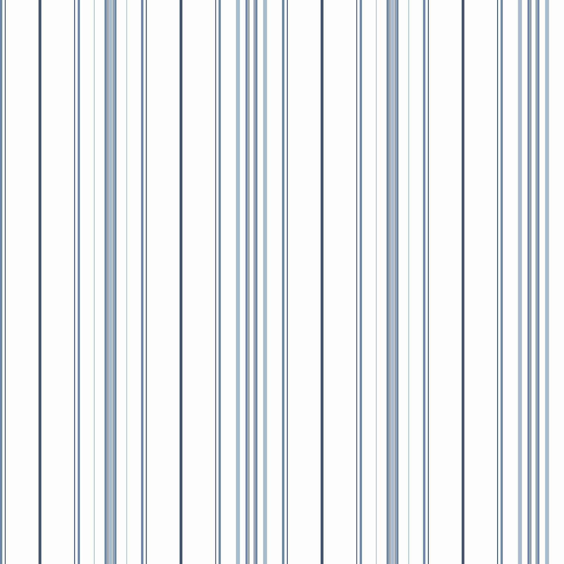 Lascelle Blue Modern Pinstripe Wallpaper - York Wallcoverings - 4192-83454 - York Wallcoverings Wallpaper