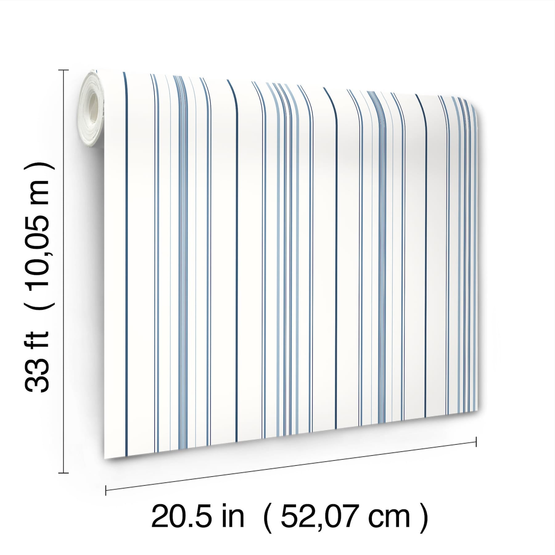 lascelle-blue-modern-pinstripe-wallpaper-york-wallcoverings-4192-83454 - York Wallcoverings Wallpaper