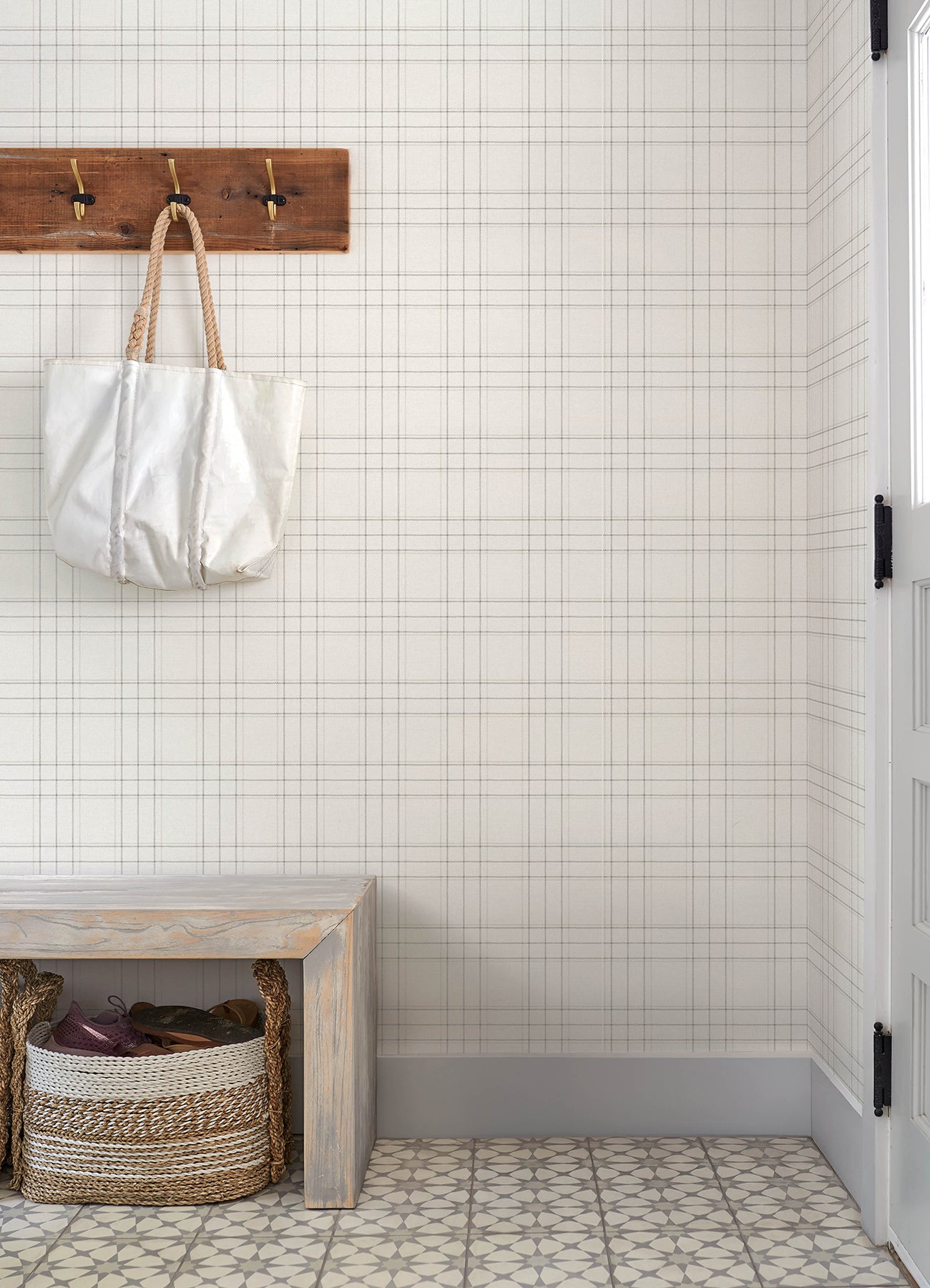 fox-hollow-ivory-dashed-plaid-wallpaper-york-wallcoverings-4192-83455