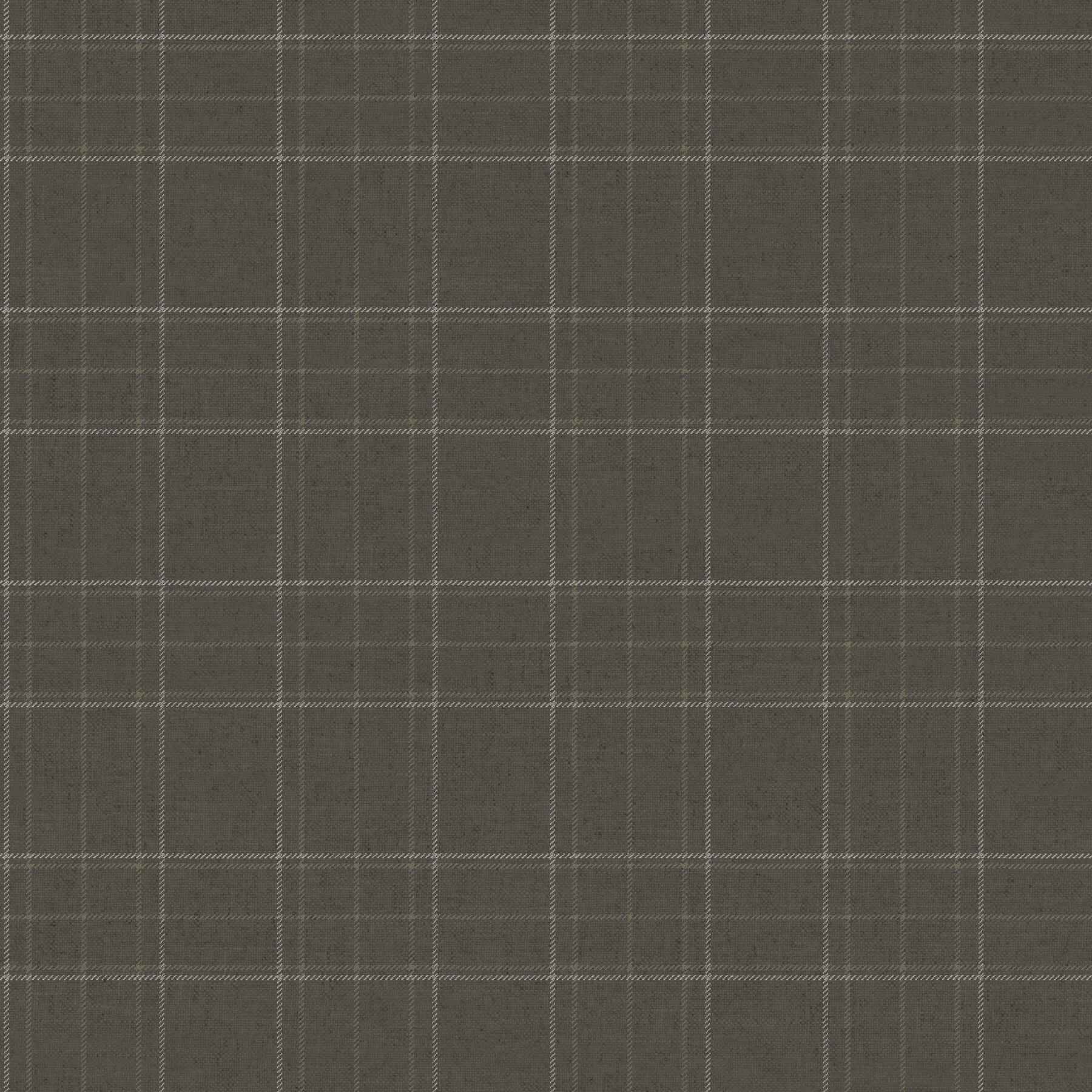 Fox Hollow Charcoal Dashed Plaid Wallpaper - York Wallcoverings - 4192-83457 - York Wallcoverings Wallpaper