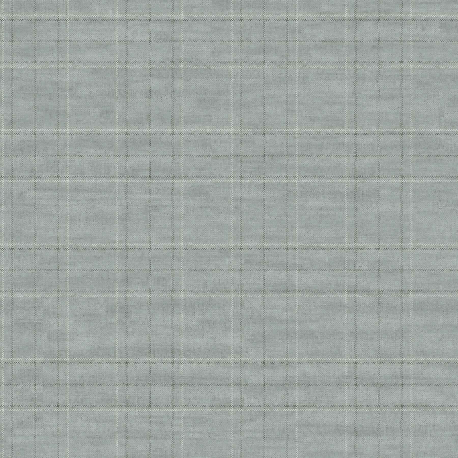 Fox Hollow Turquoise Dashed Plaid Wallpaper - York Wallcoverings - 4192-83459 - York Wallcoverings Wallpaper