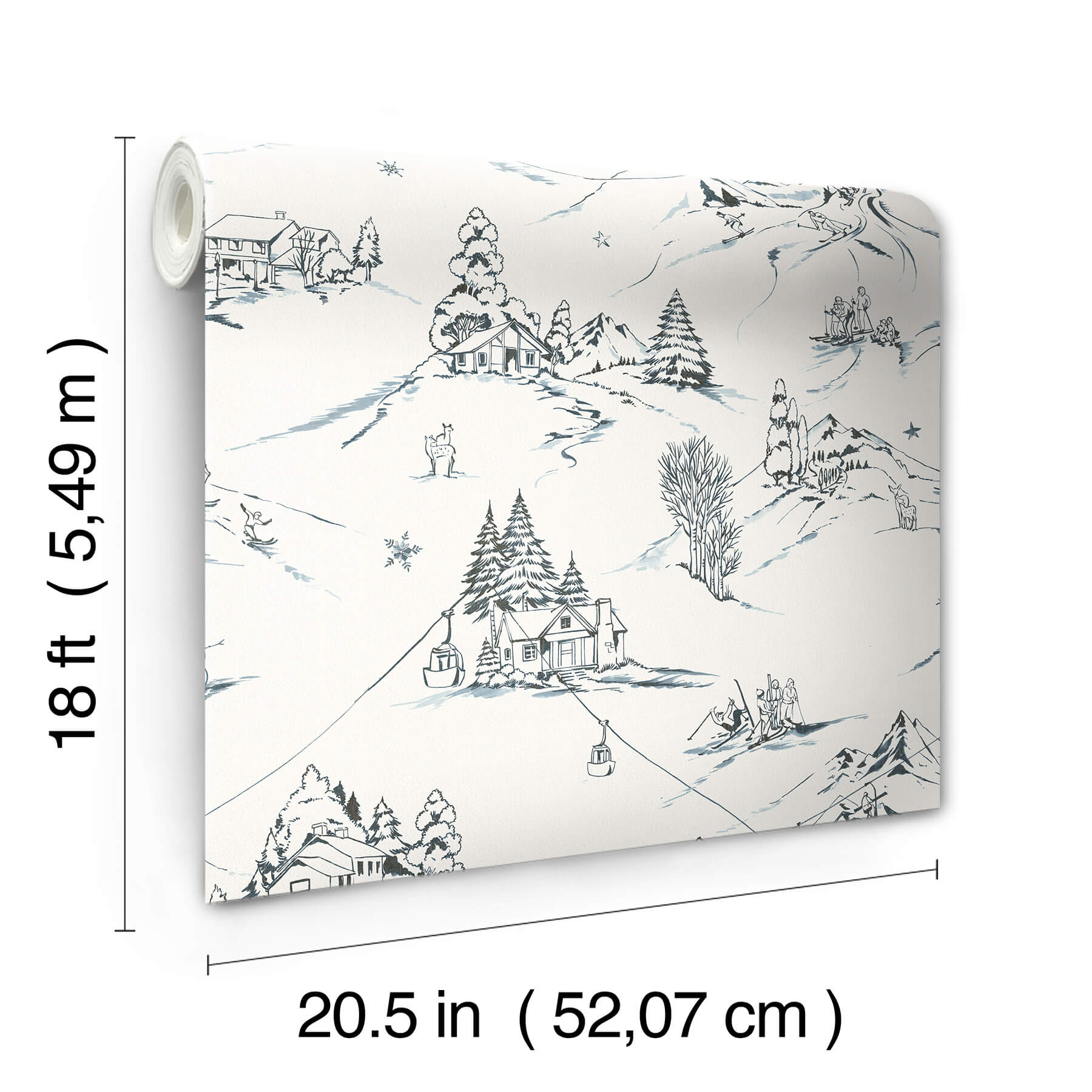 mountain-side-blue-peel-and-stick-wallpaper-york-wallcoverings-nus6626 - York Wallcoverings Wallpaper