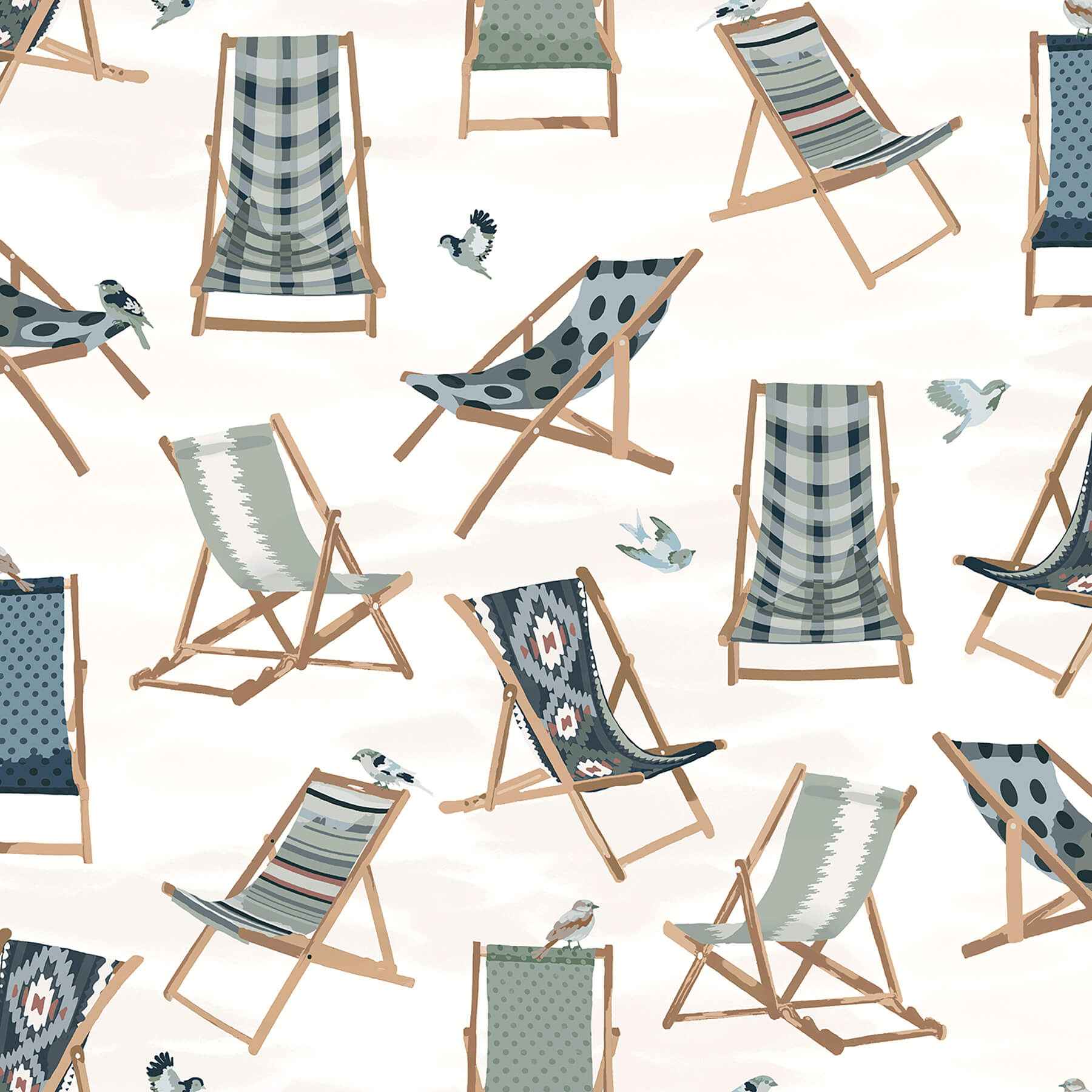 Just Lounging Green Peel and Stick Wallpaper - York Wallcoverings - NUS6632
