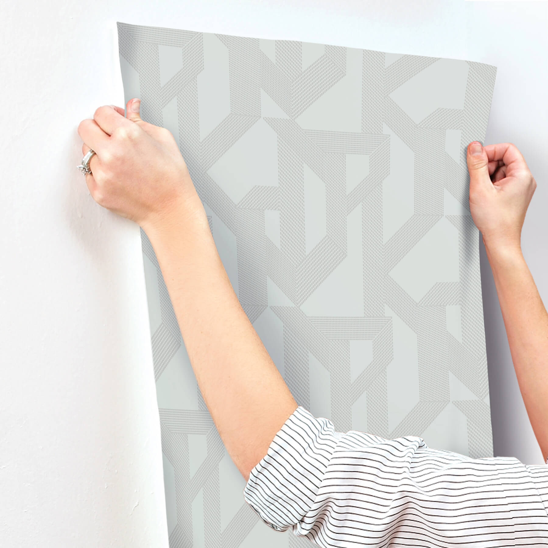 franz-light-blue-geometric-wallpaper-york-wallcoverings-4198-27801 - York Wallcoverings Wallpaper