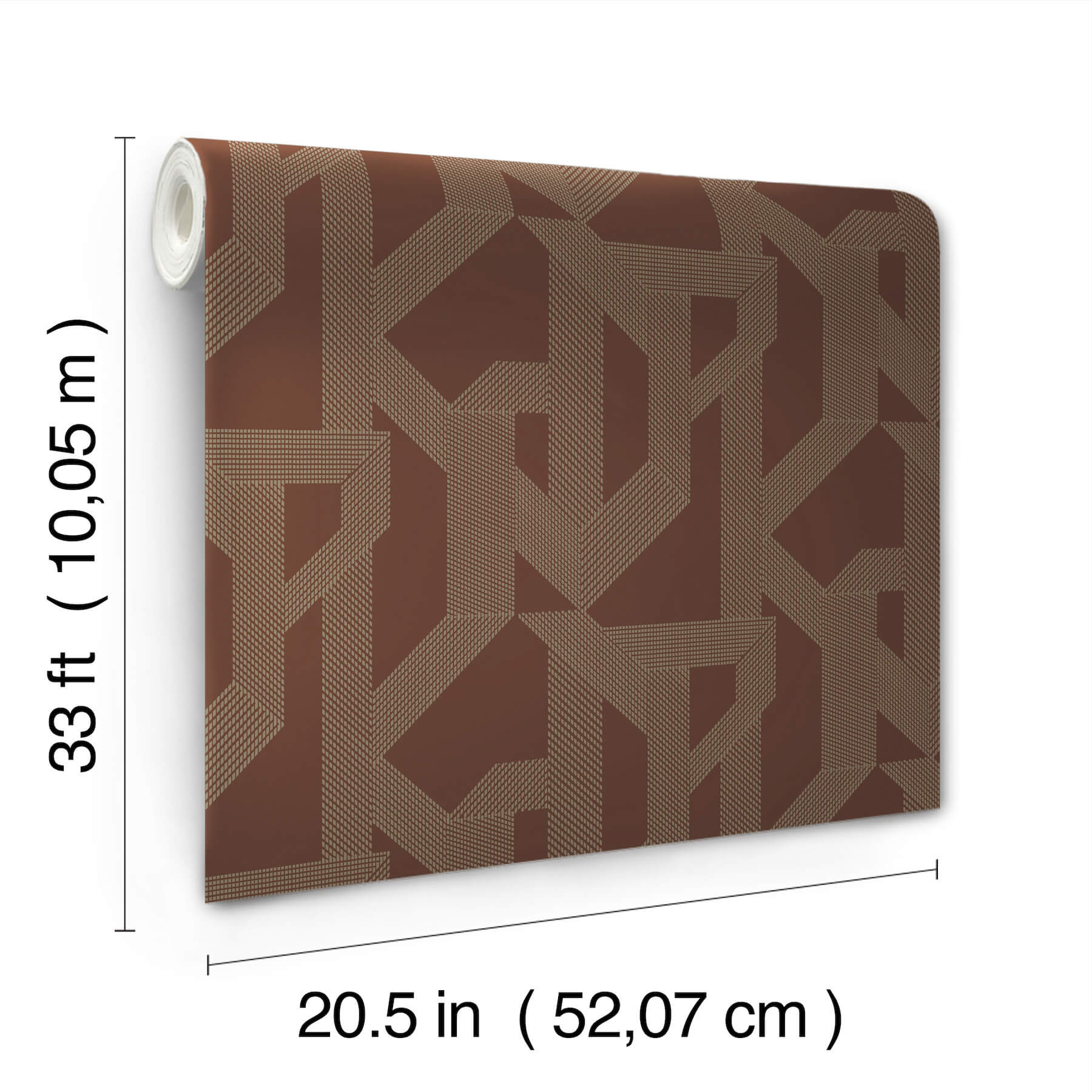 franz-maroon-geometric-wallpaper-york-wallcoverings-4198-27804 - York Wallcoverings Wallpaper