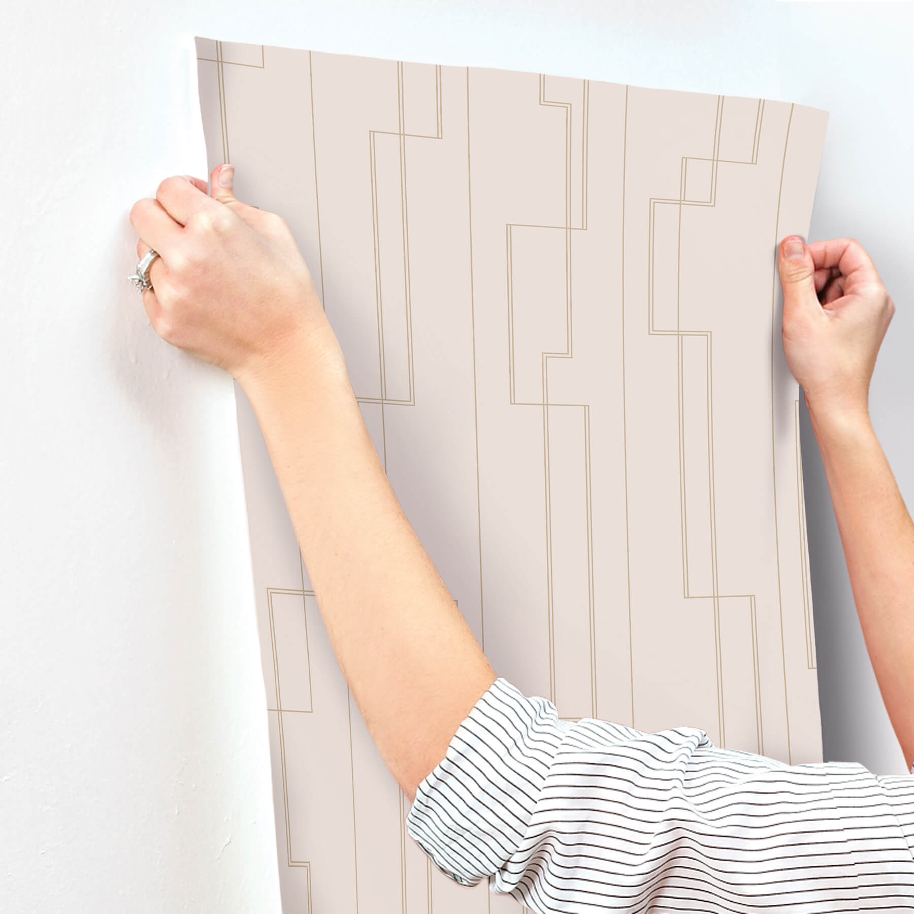 anson-blush-deco-detailing-wallpaper-york-wallcoverings-4198-27813 - York Wallcoverings Wallpaper