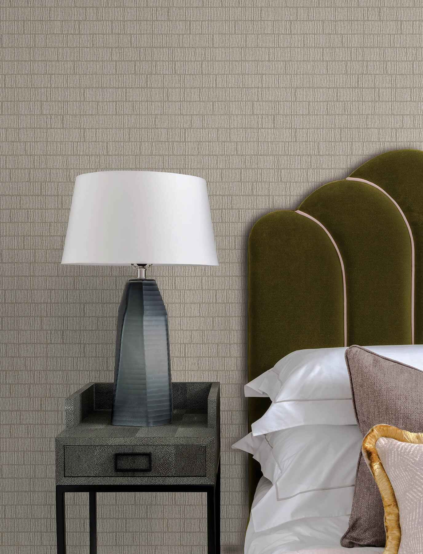 Collis Neutral Squiggle Stripe Wallpaper - York Wallcoverings - 4198-27815 - York Wallcoverings Wallpaper