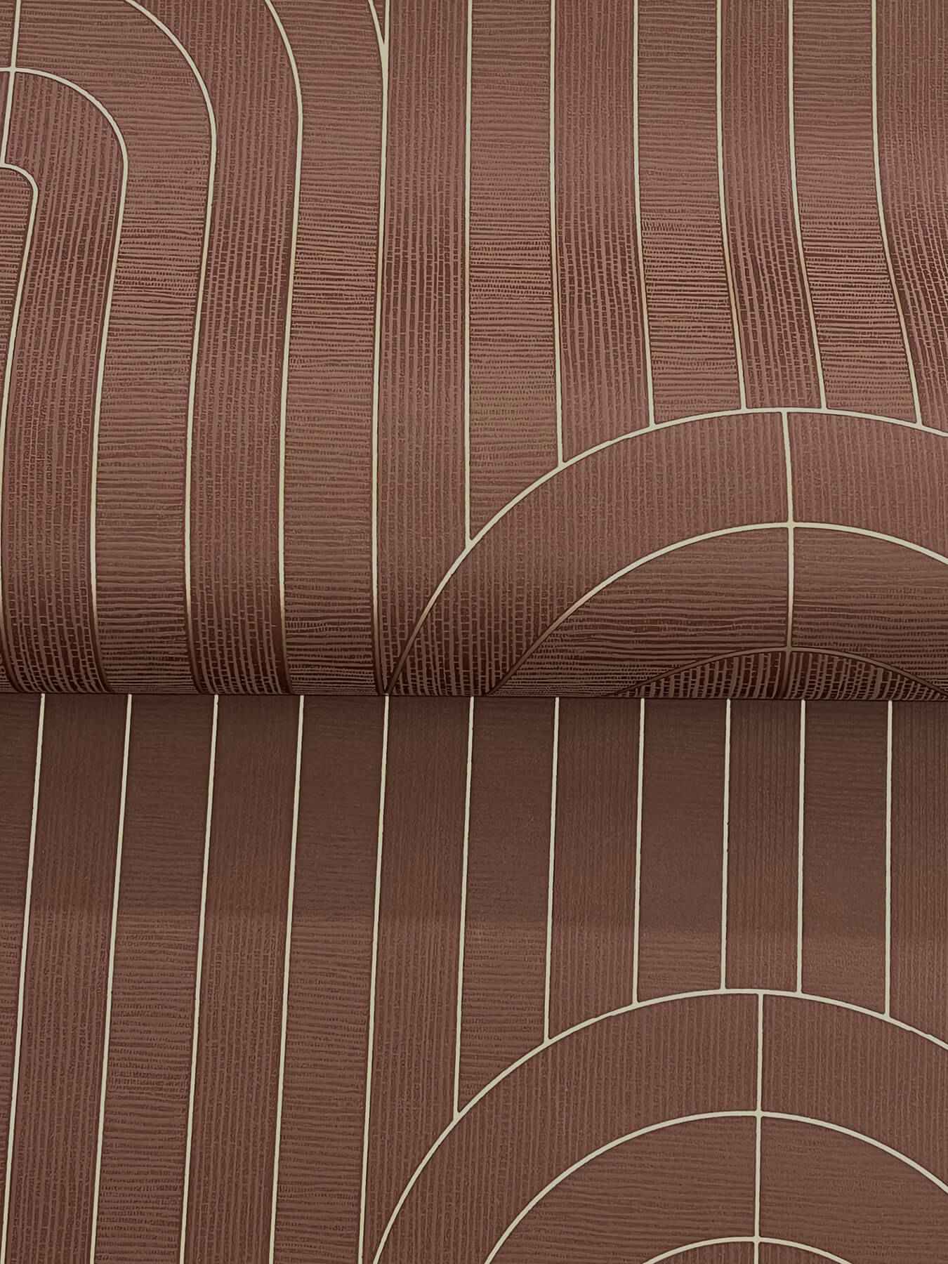 Declan Maroon Textured Arches Wallpaper - York Wallcoverings - 4198-27825 - York Wallcoverings Wallpaper