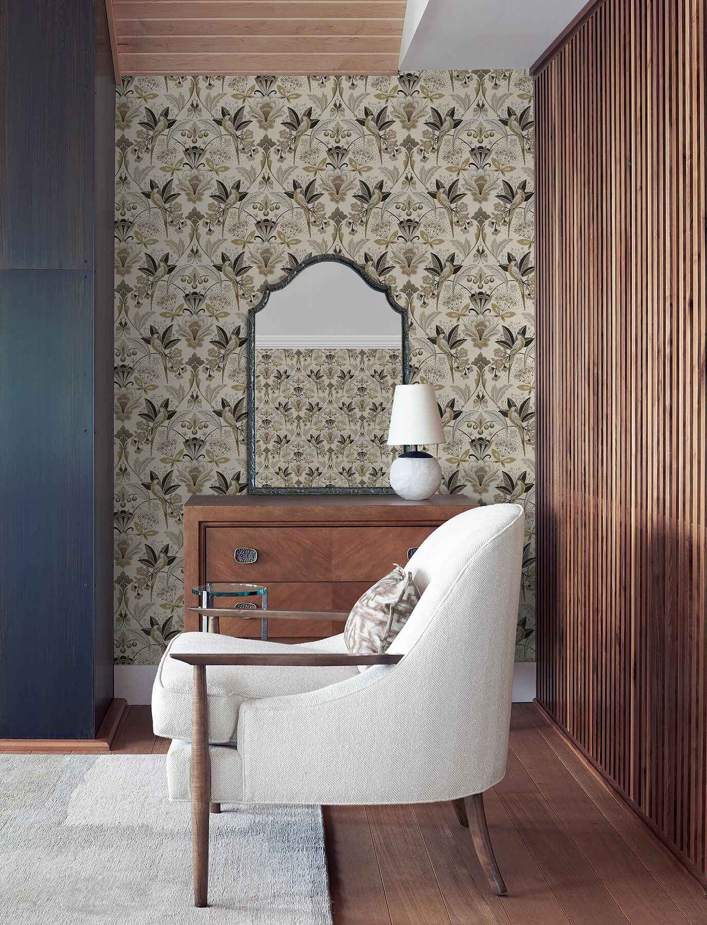 Bernadette Black Garden Wilderness Wallpaper - York Wallcoverings - 4198-27834 - York Wallcoverings Wallpaper