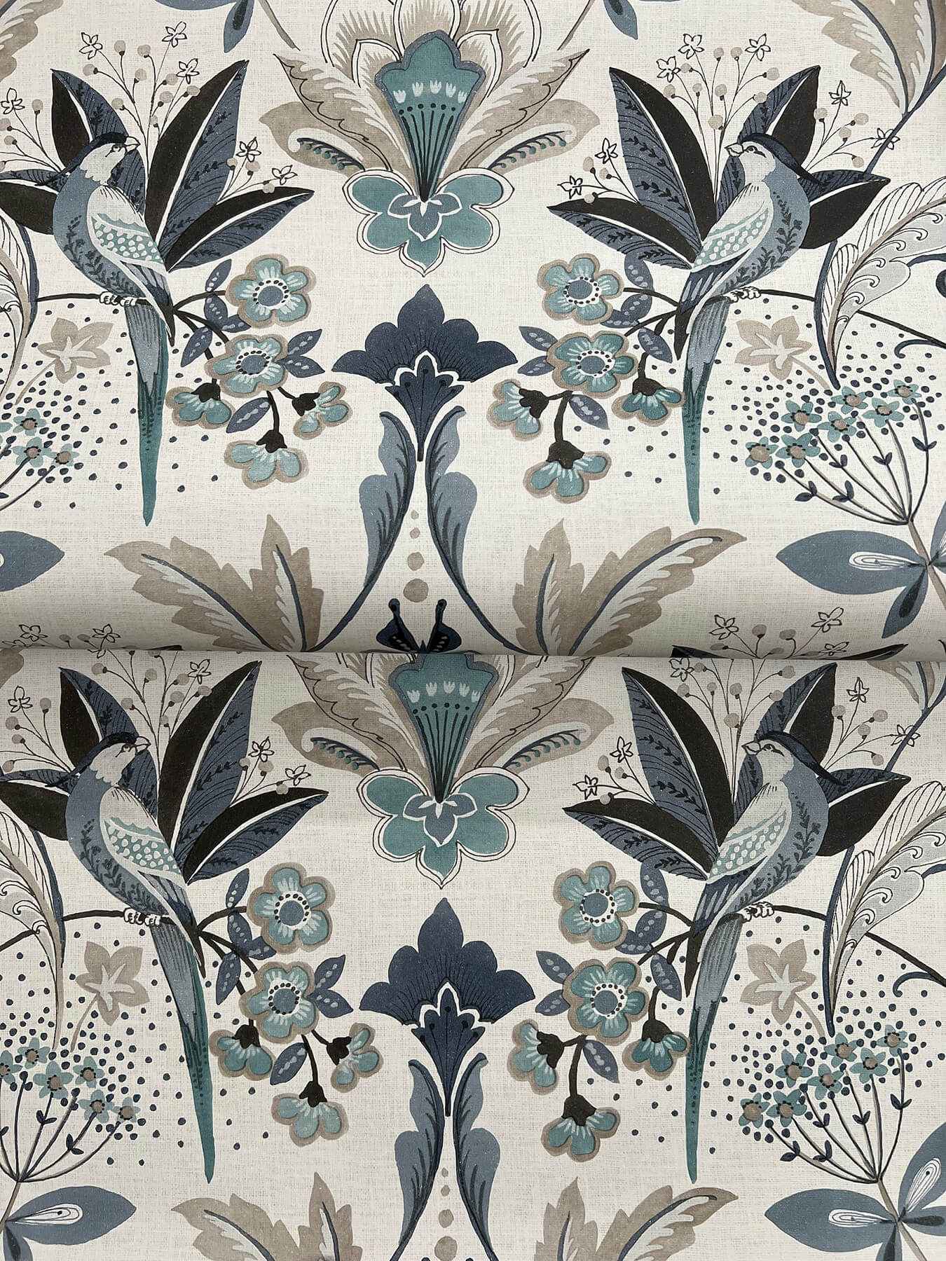 Bernadette Blue Garden Wilderness Wallpaper - York Wallcoverings - 4198-27835 - York Wallcoverings Wallpaper